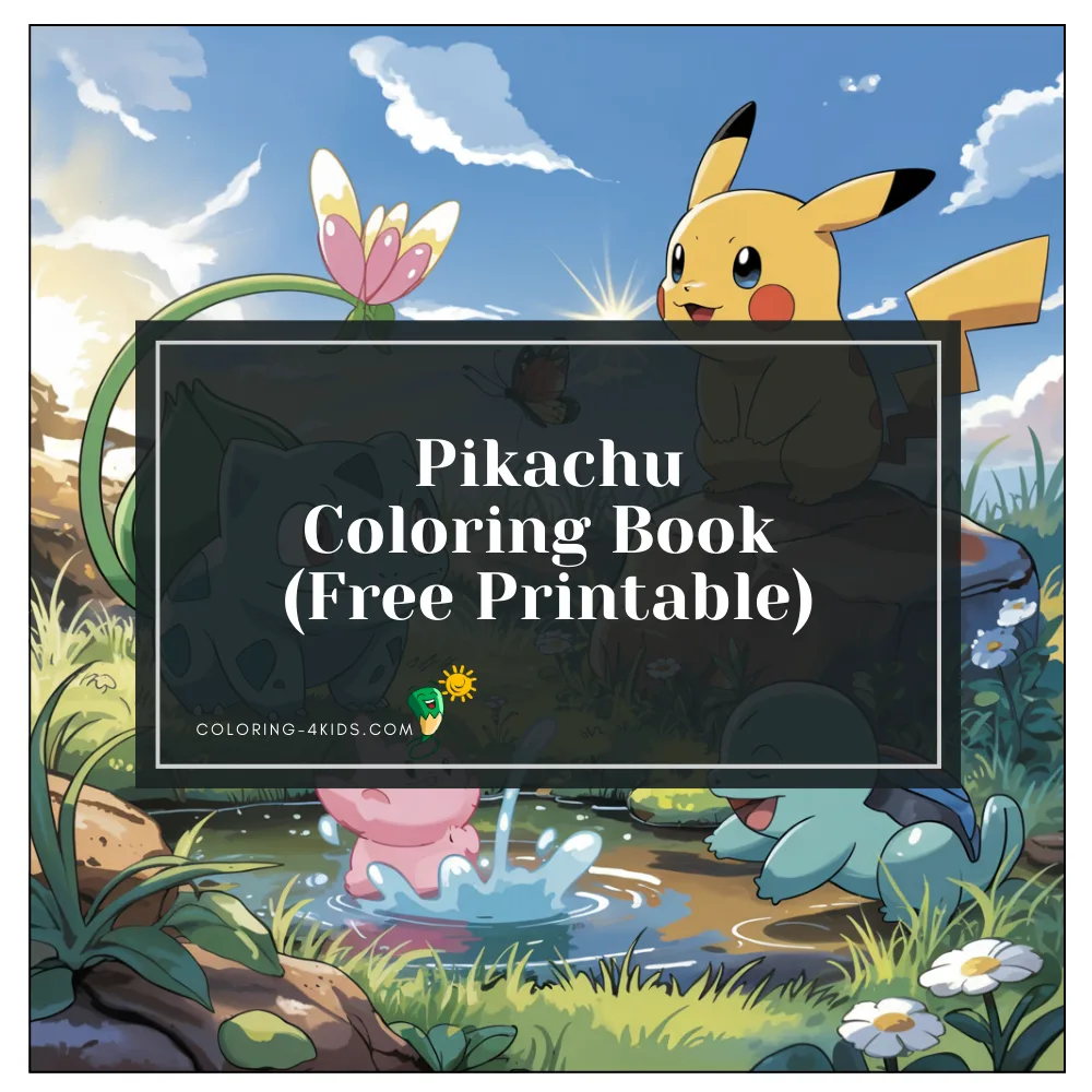 Pikachu Coloring Book PDF