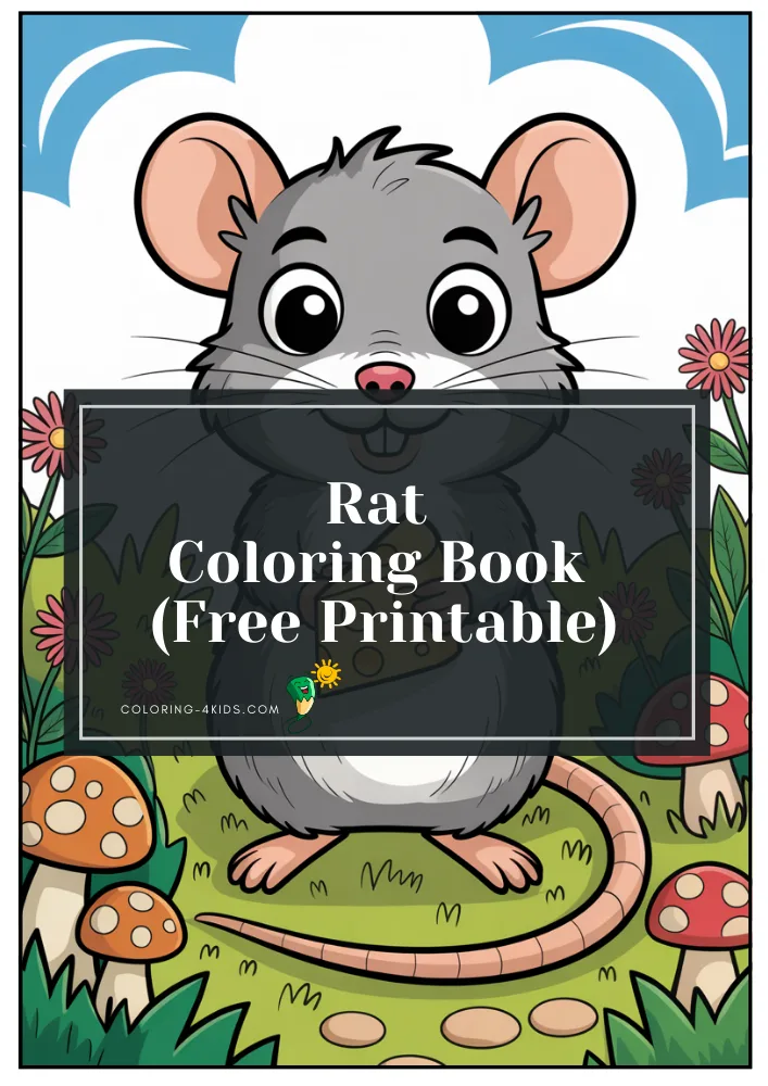Rat Coloring Book cover