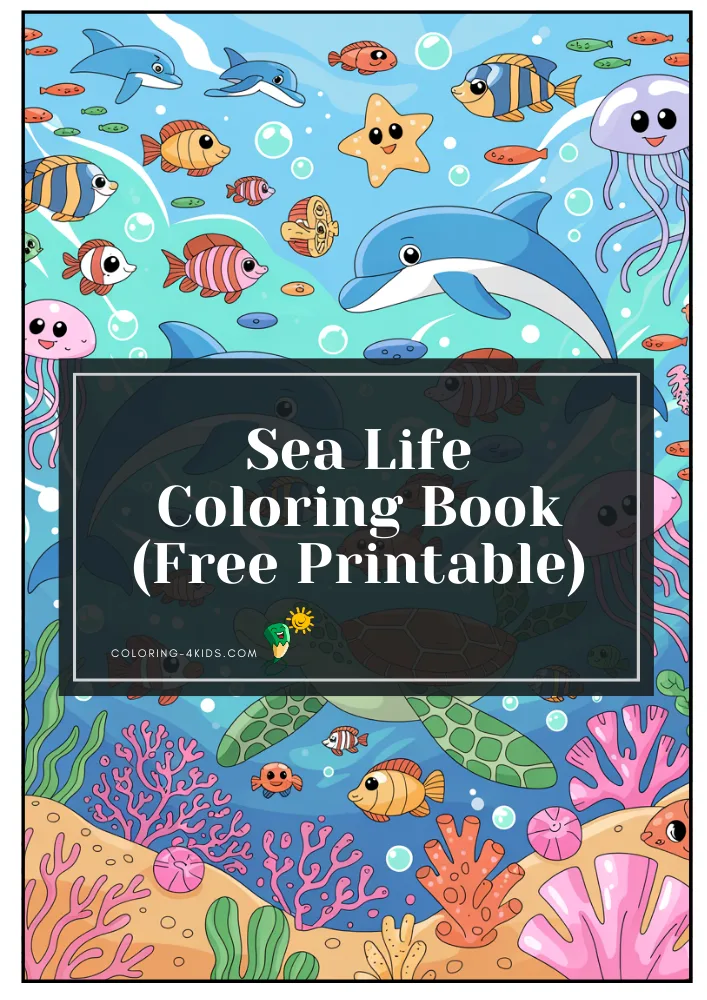 Sea Life Coloring Book PDF