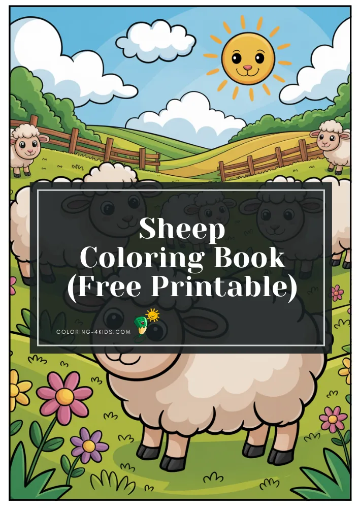 Sheep Coloring Book cover