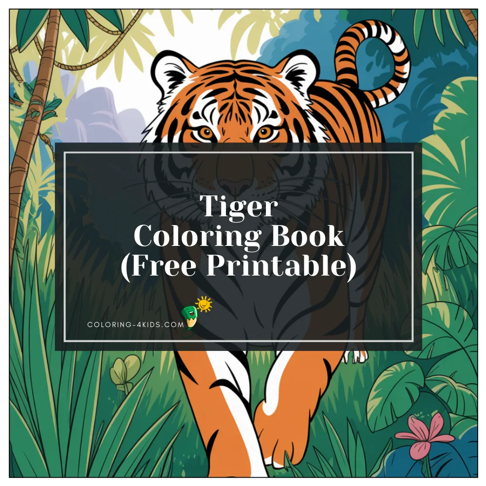 Tiger Coloring Book cover
