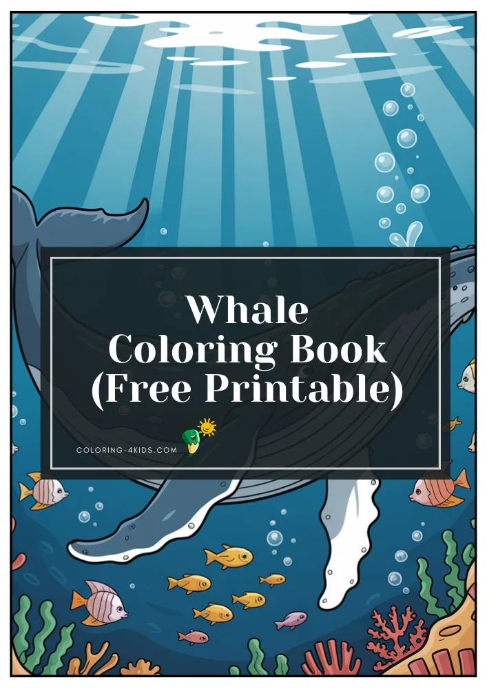 Whale Coloring Book cover
