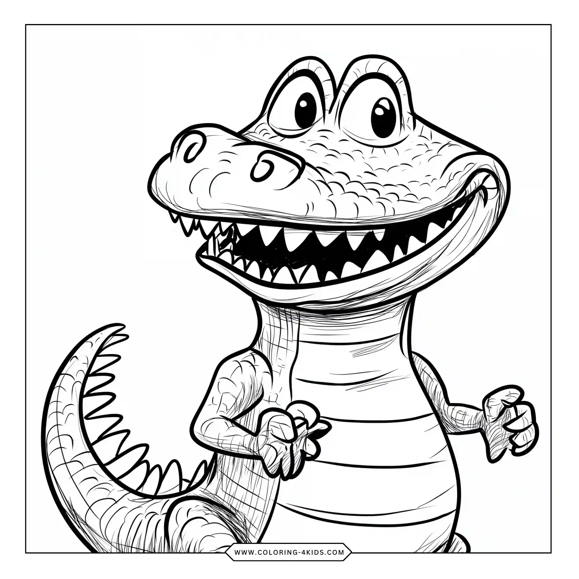 Printable Aligator Coloring Pages coloring page for kids