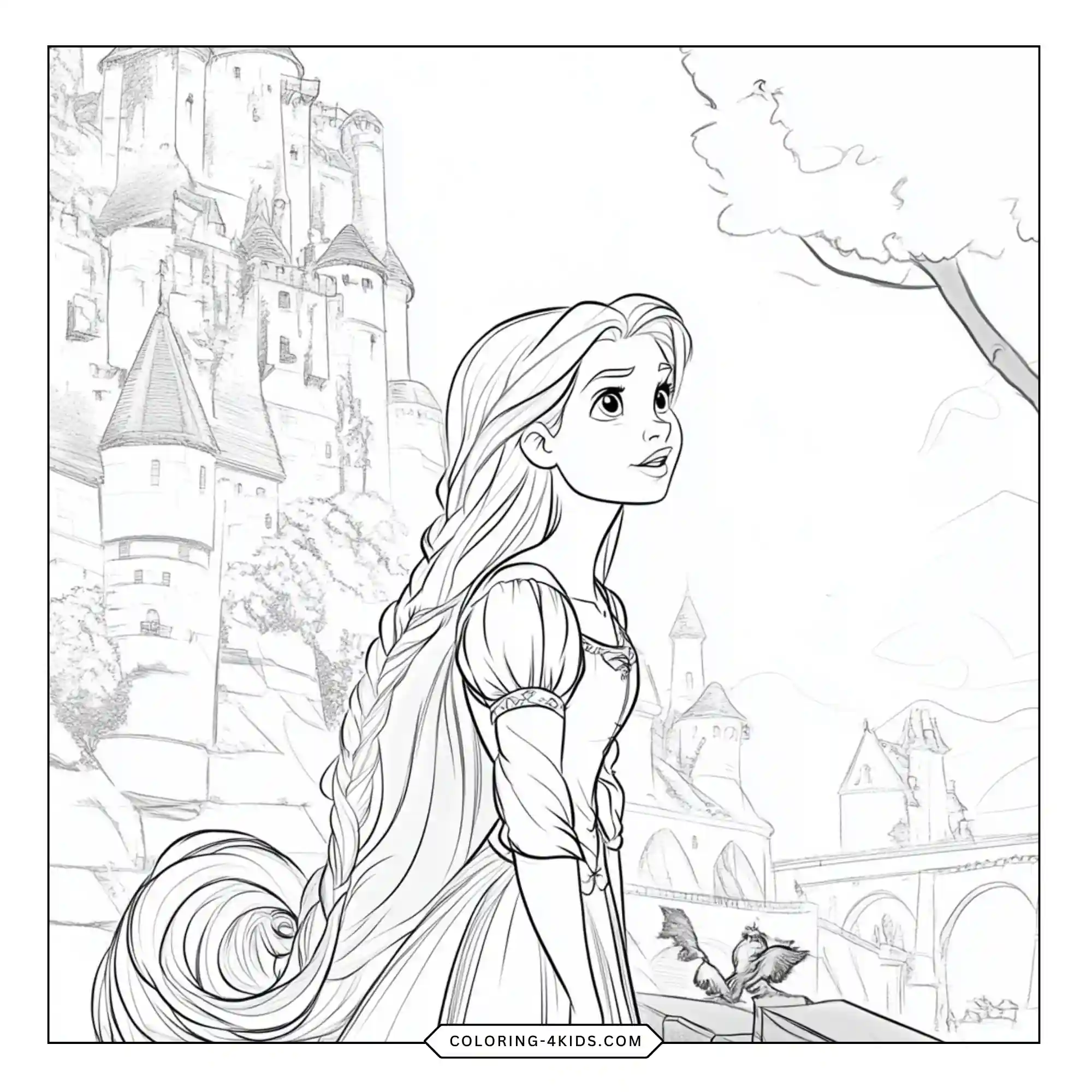 Printable Aurora Coloring Pages coloring page for kids