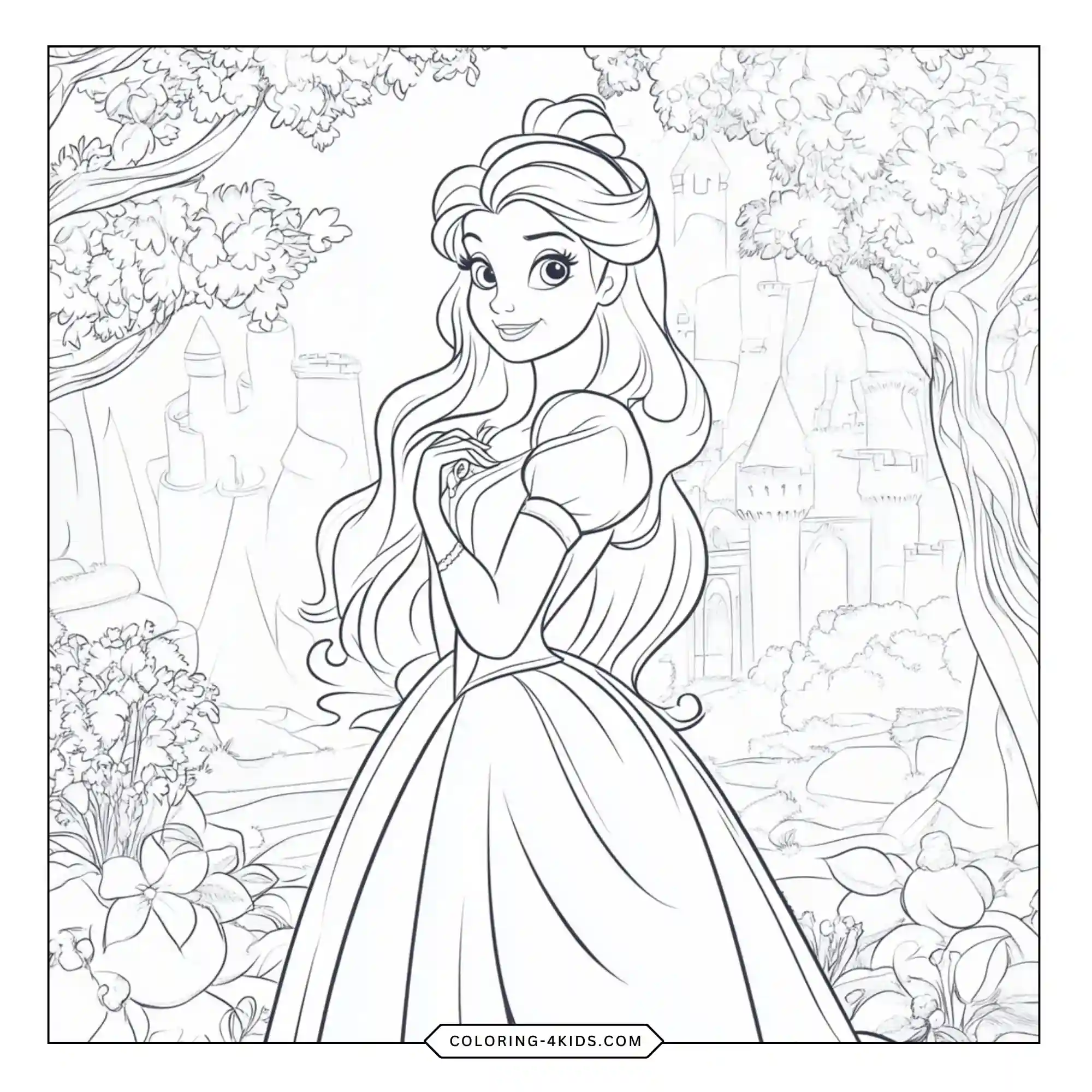 Printable Aurora Coloring Pages coloring page for kids