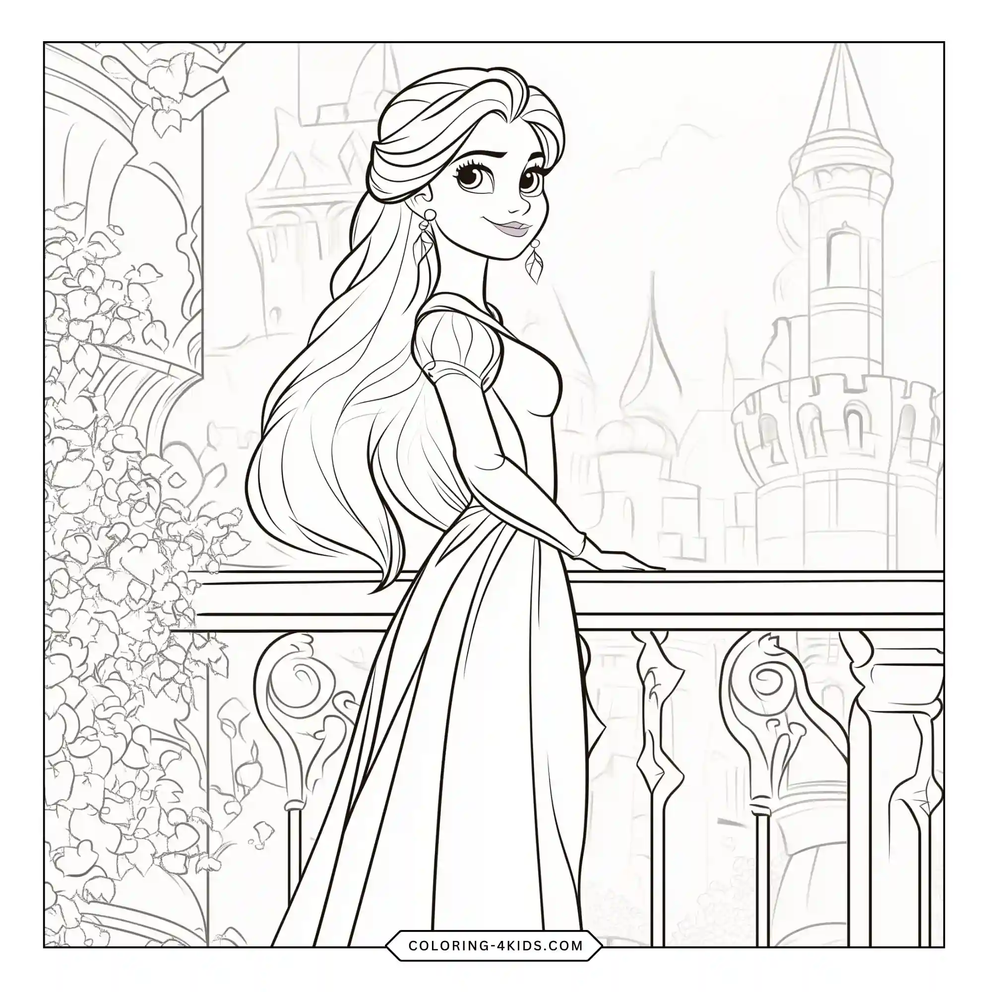 Aurora Coloring Pages coloring page for kids