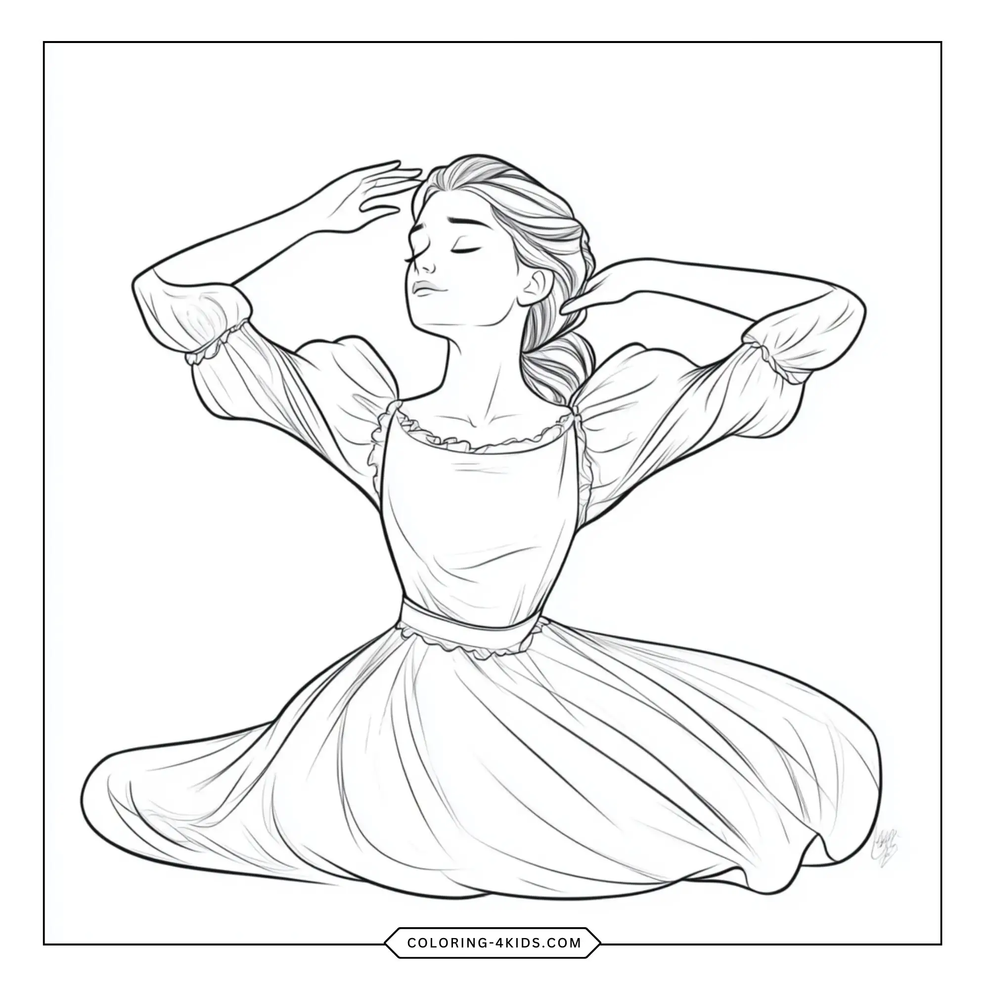 Printable Aurora Coloring Pages coloring page for kids