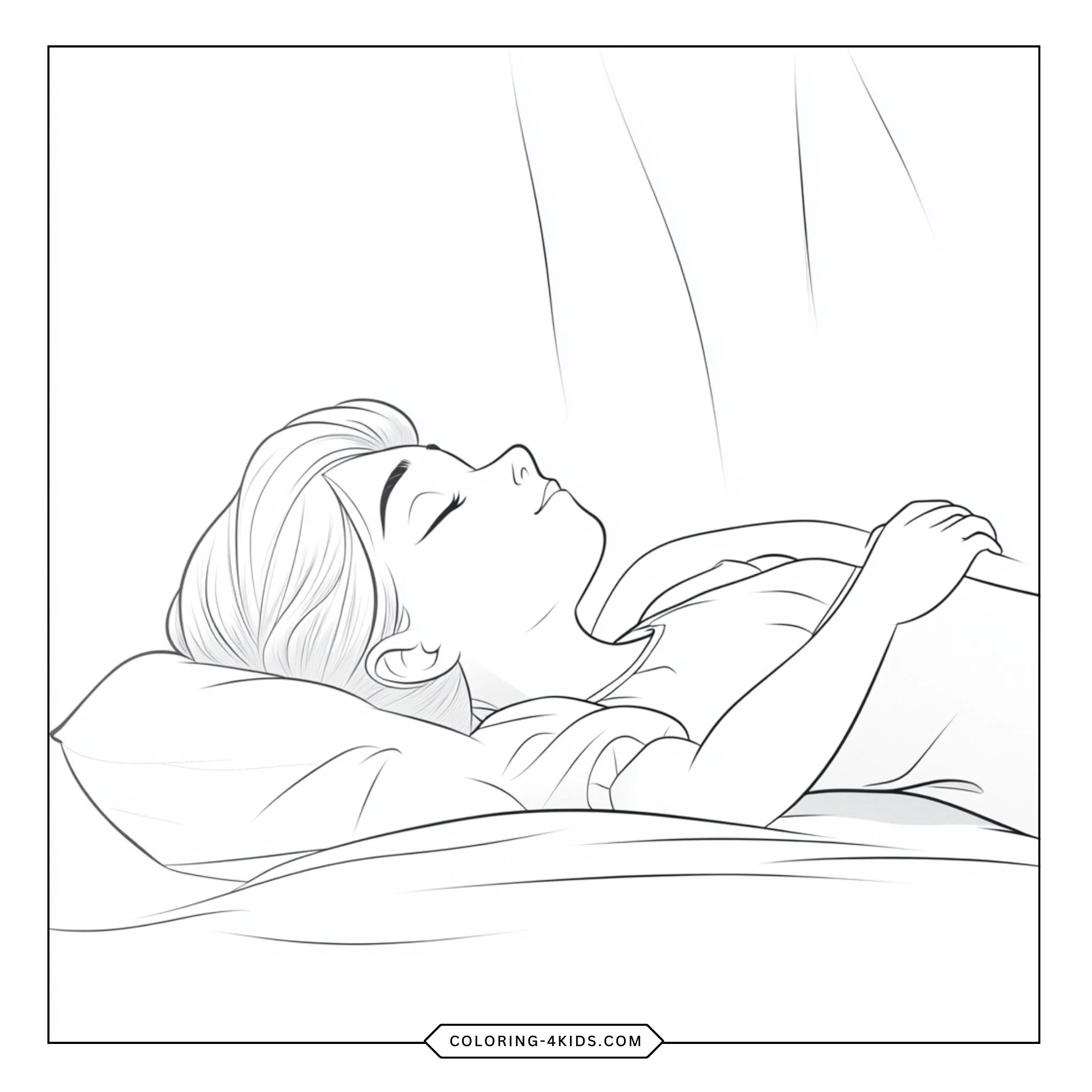 Free Aurora Coloring Pages coloring page for kids