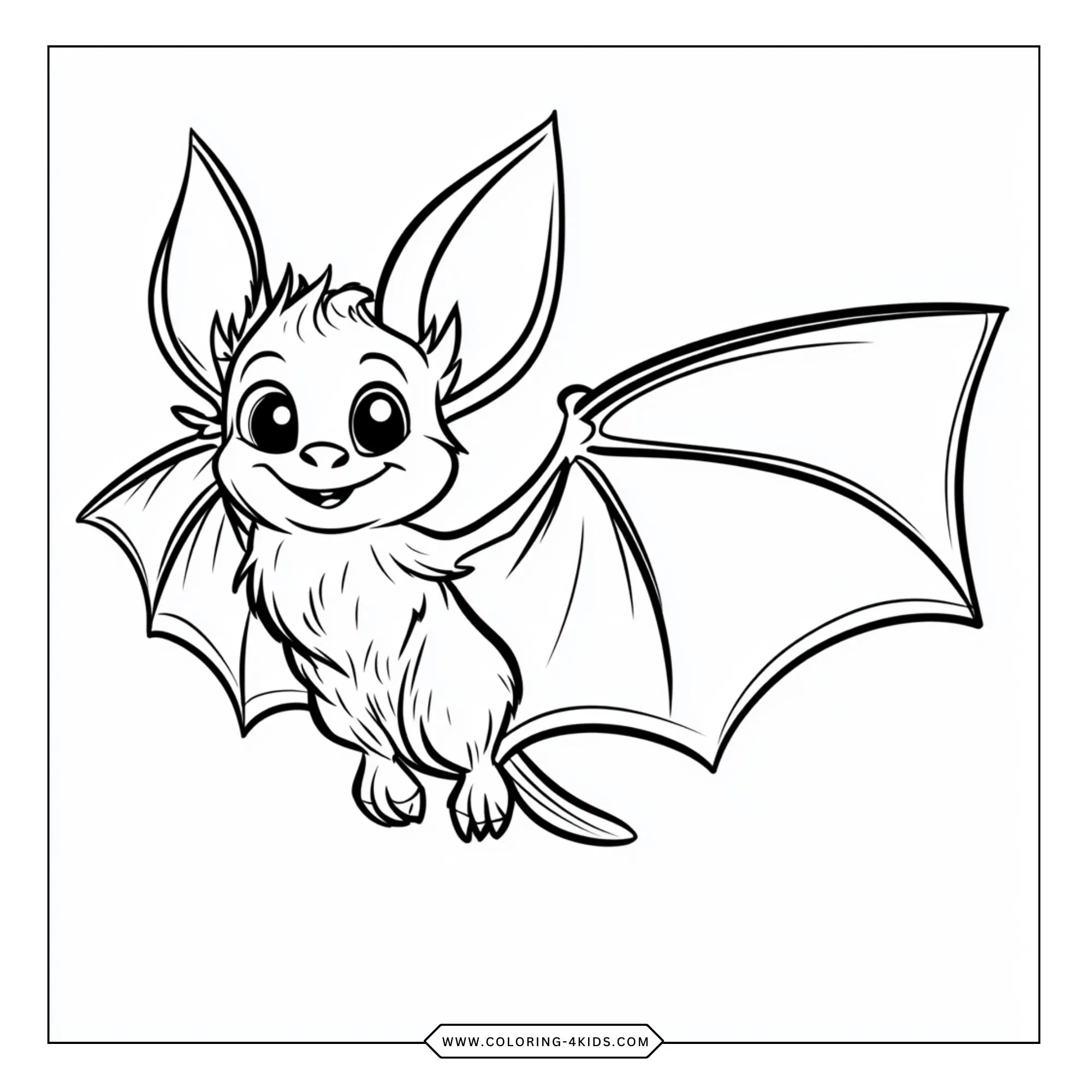 Free Bat Coloring Pages coloring page for kids