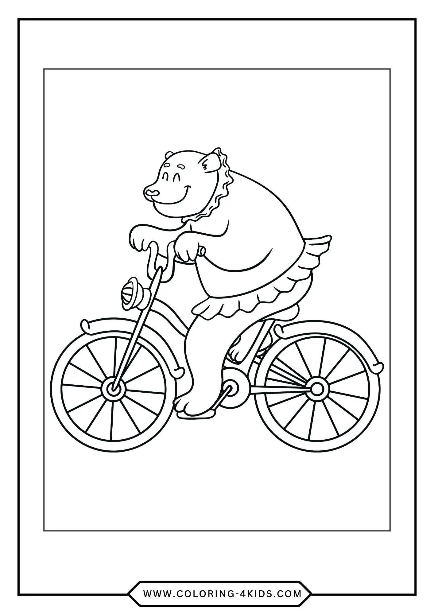 Free Bear Coloring Pages coloring page for kids