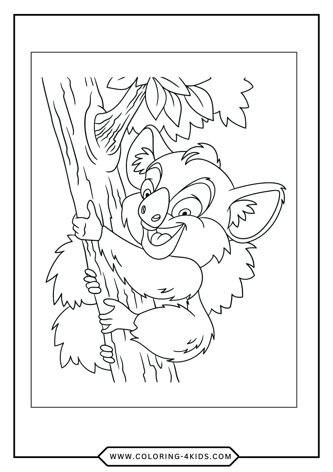 Printable Bear Coloring Pages coloring page for kids