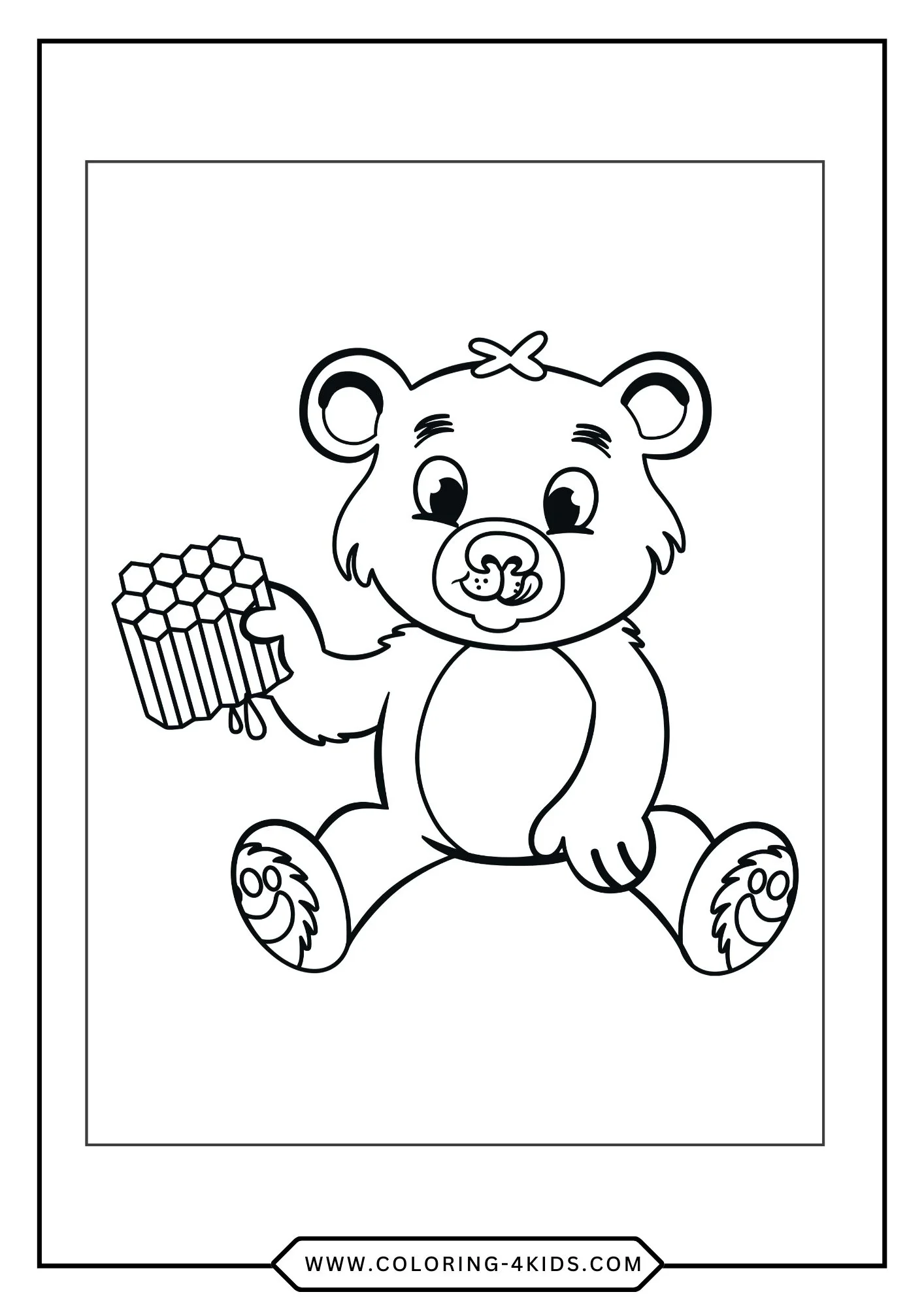 Bear Coloring Pages coloring page for kids