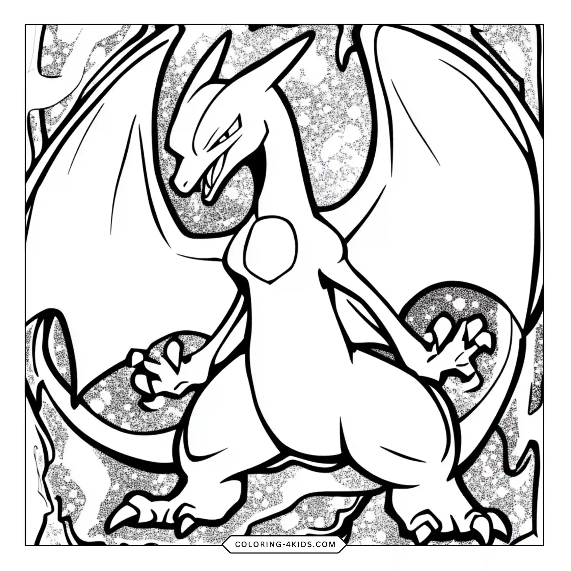 Printable Charizard Coloring Pages coloring page for kids
