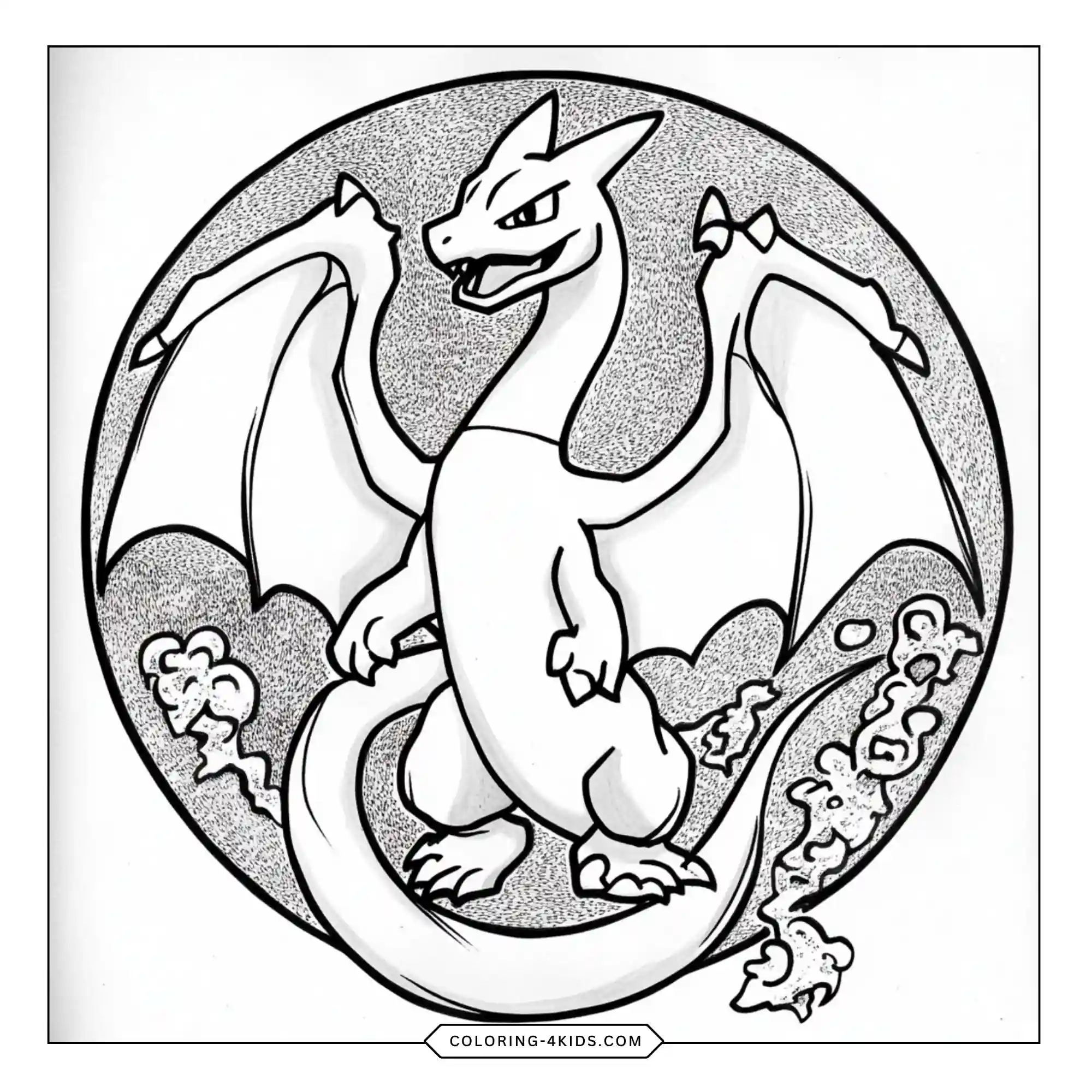 Printable Charizard Coloring Pages coloring page for kids
