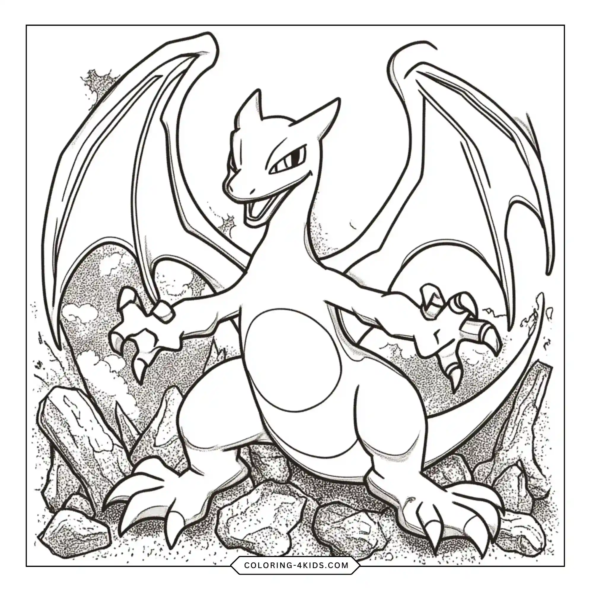 Free Charizard Coloring Pages coloring page for kids