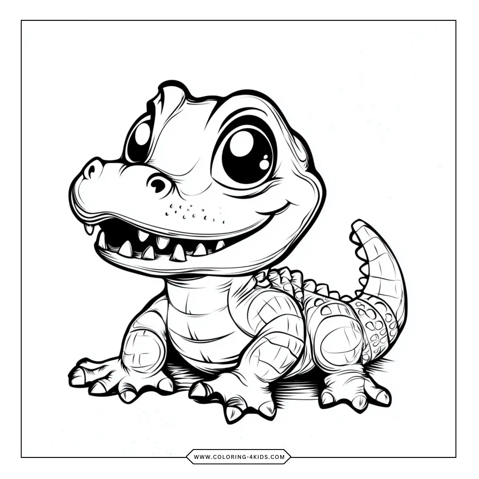 Crocodile Coloring Pages coloring page for kids