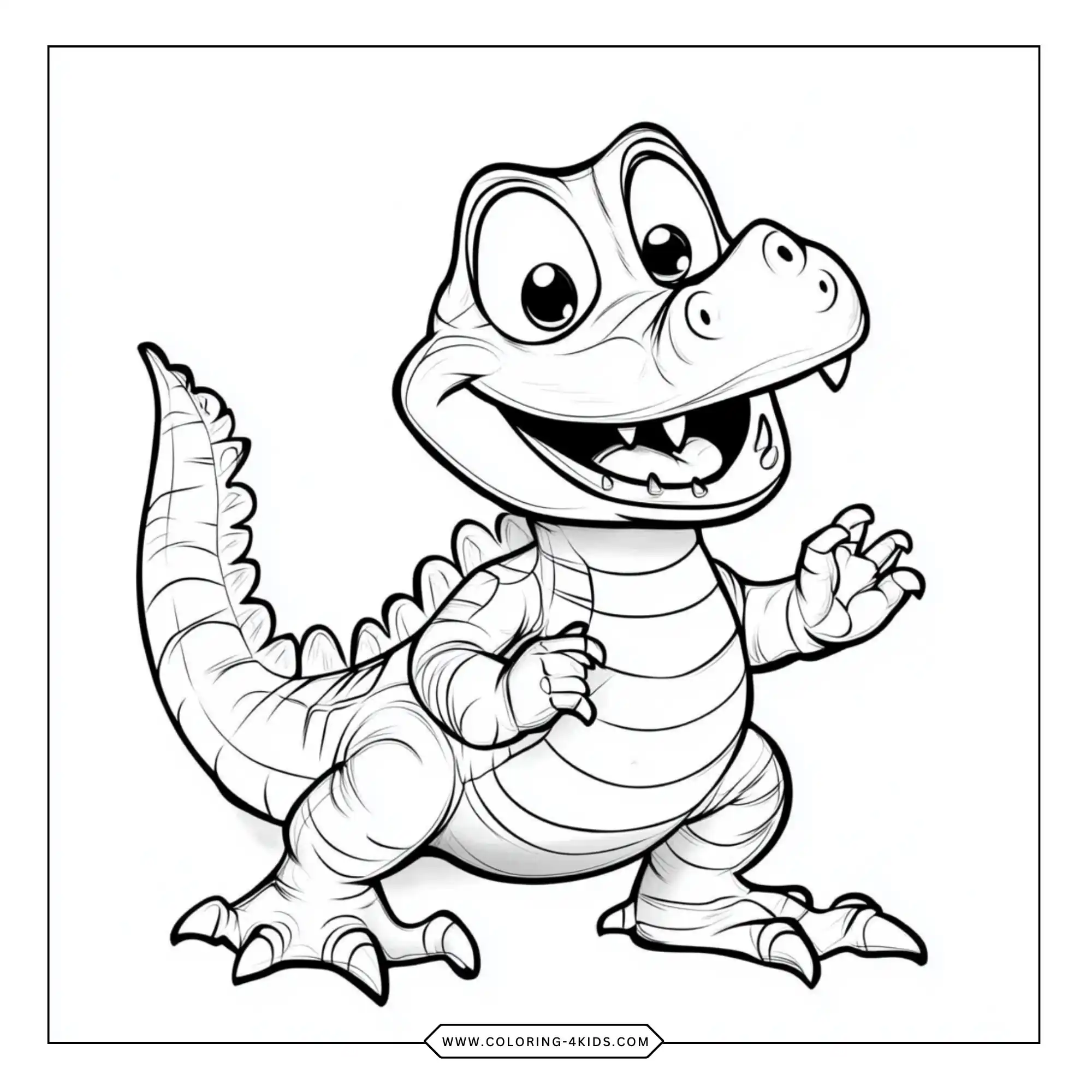 Printable Crocodile Coloring Pages coloring page for kids