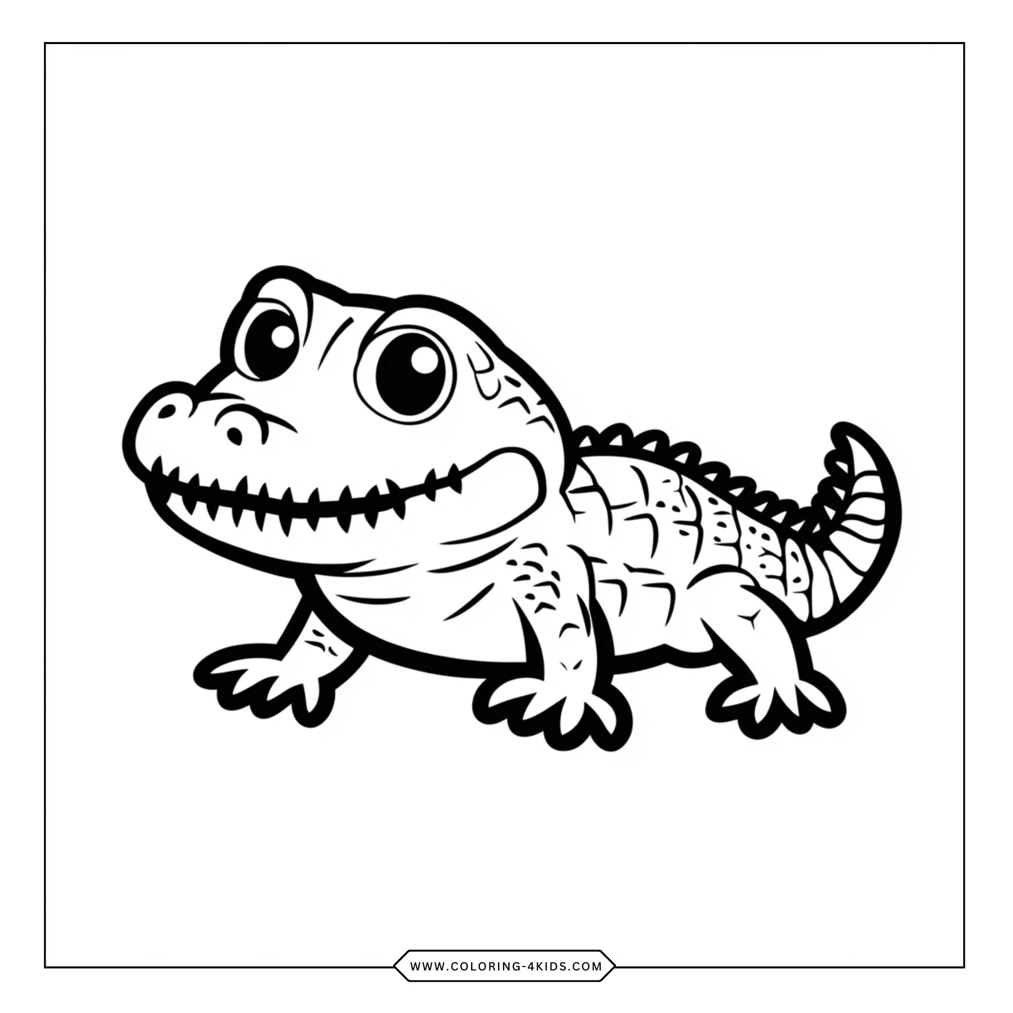 Free Crocodile Coloring Pages coloring page for kids