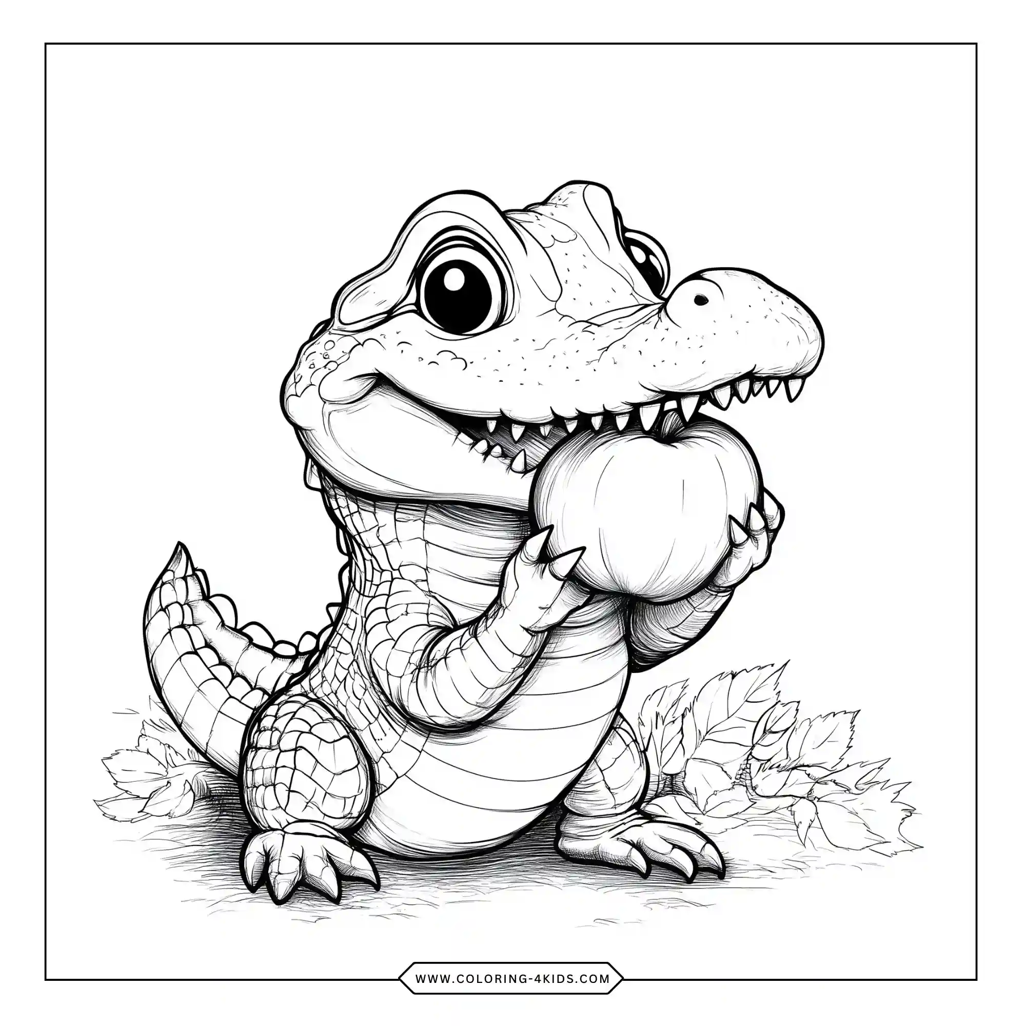 Crocodile Coloring Pages coloring page for kids