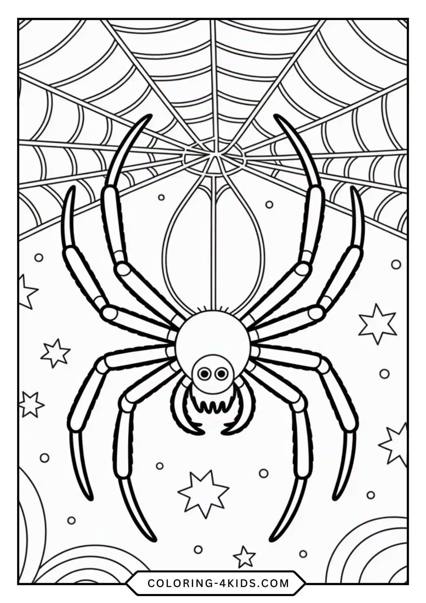 Cute Spooky Halloween Coloring Pages coloring page for kids