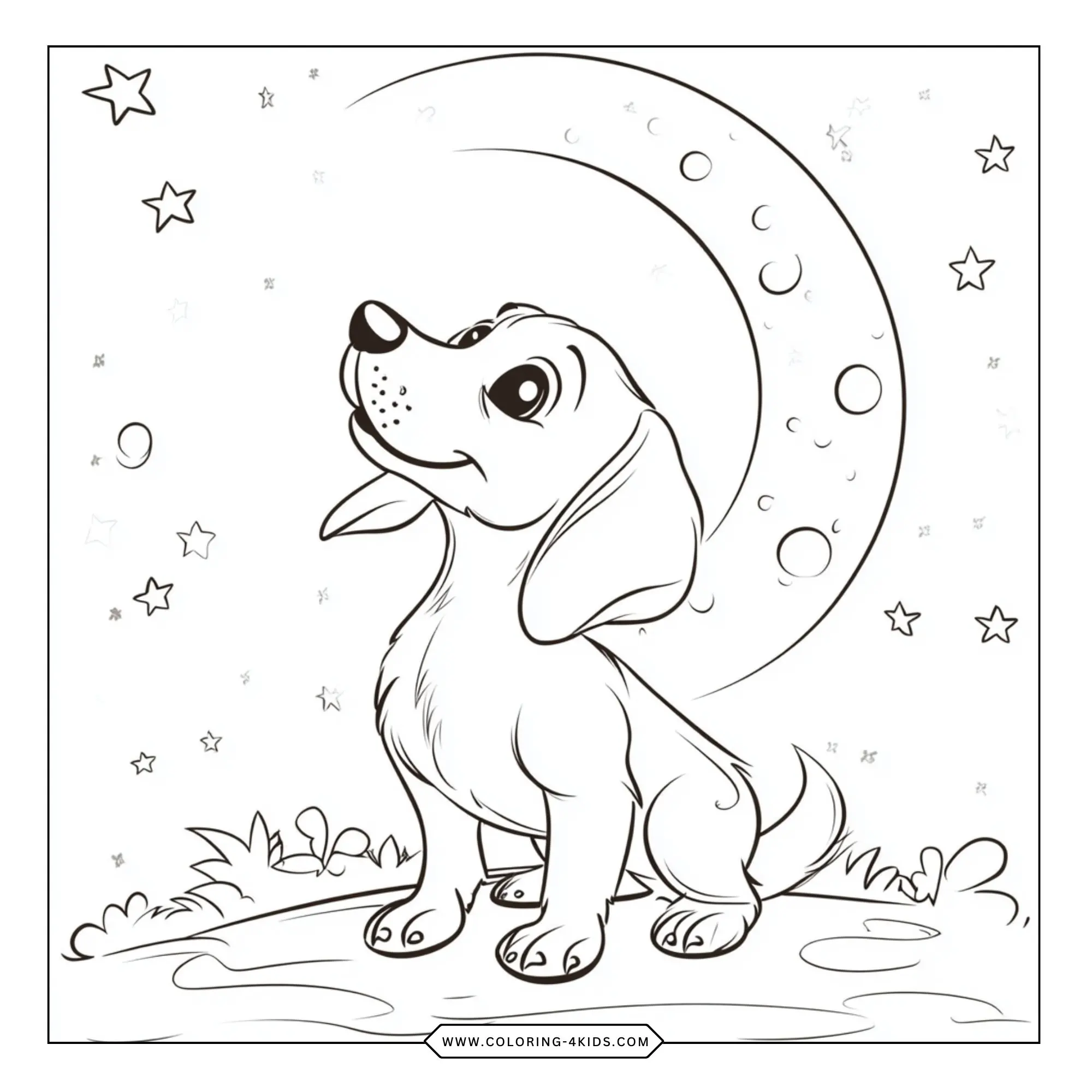 Dachshund Coloring Pages coloring page for kids