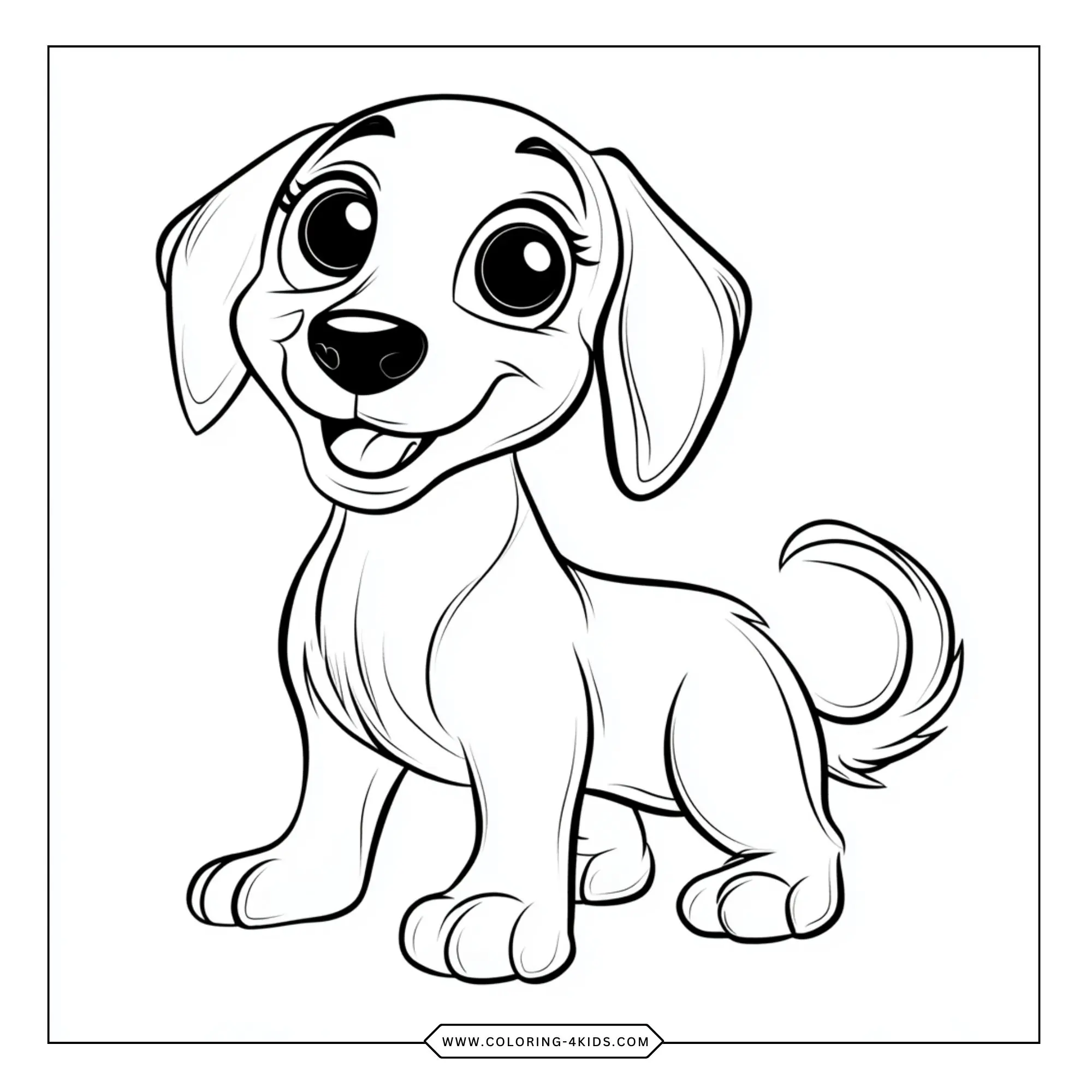 Printable Dachshund Coloring Pages coloring page for kids