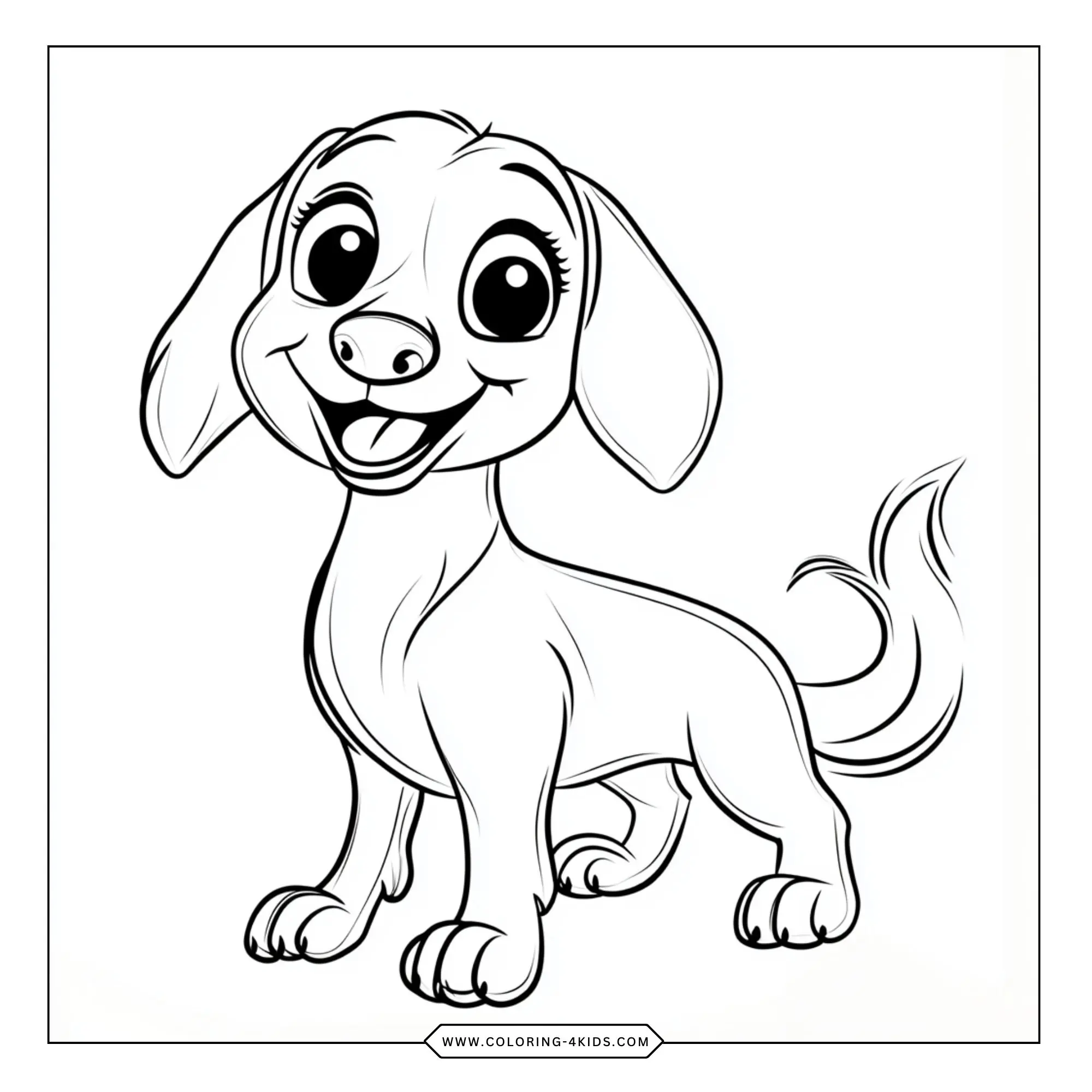 Dachshund Coloring Pages coloring page for kids