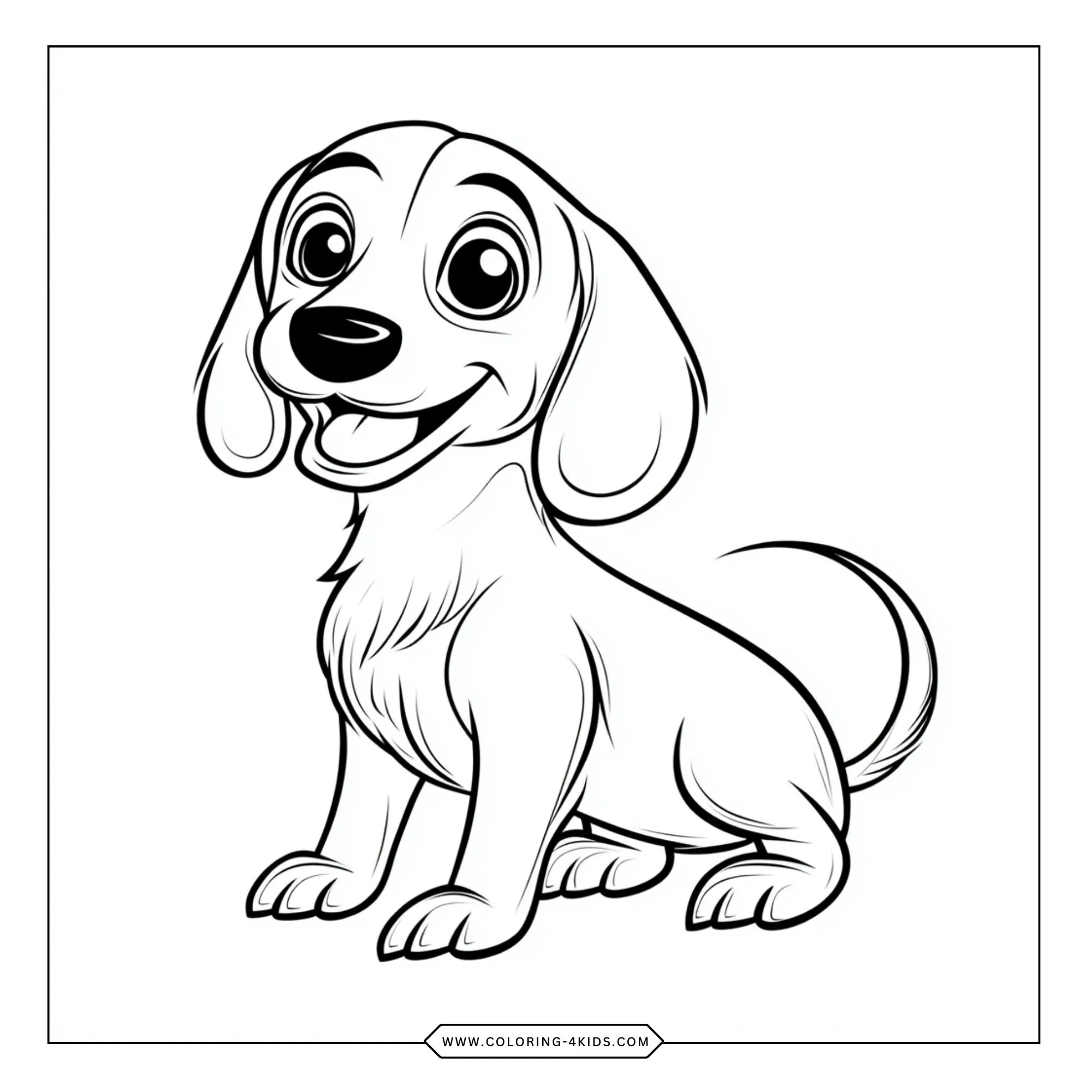 Free Dachshund Coloring Pages coloring page for kids