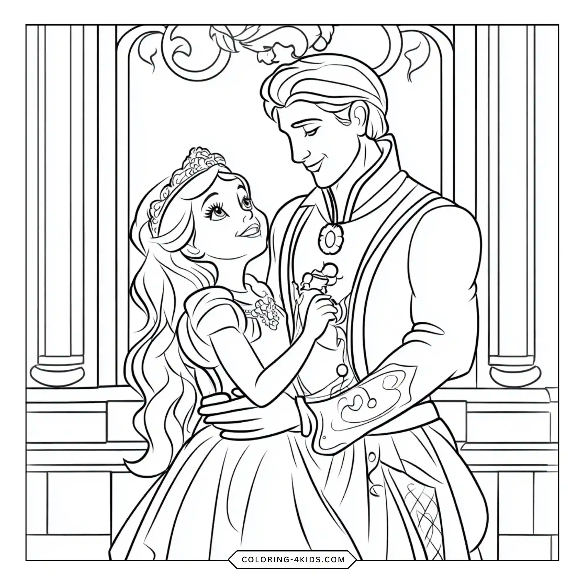 Free Disney Belle Coloring Pages coloring page for kids