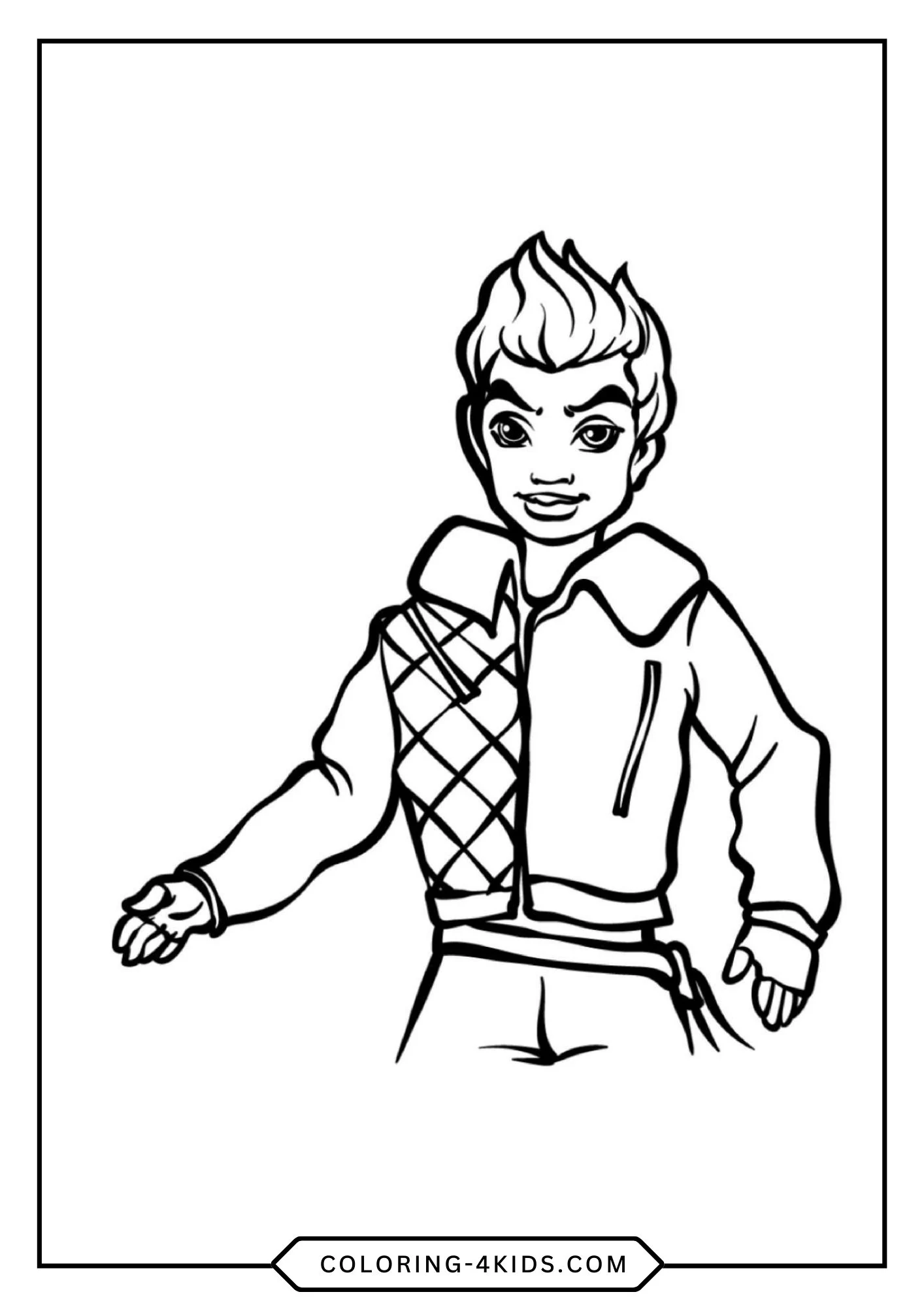 Printable Disney Descendants Coloring Pages coloring page for kids