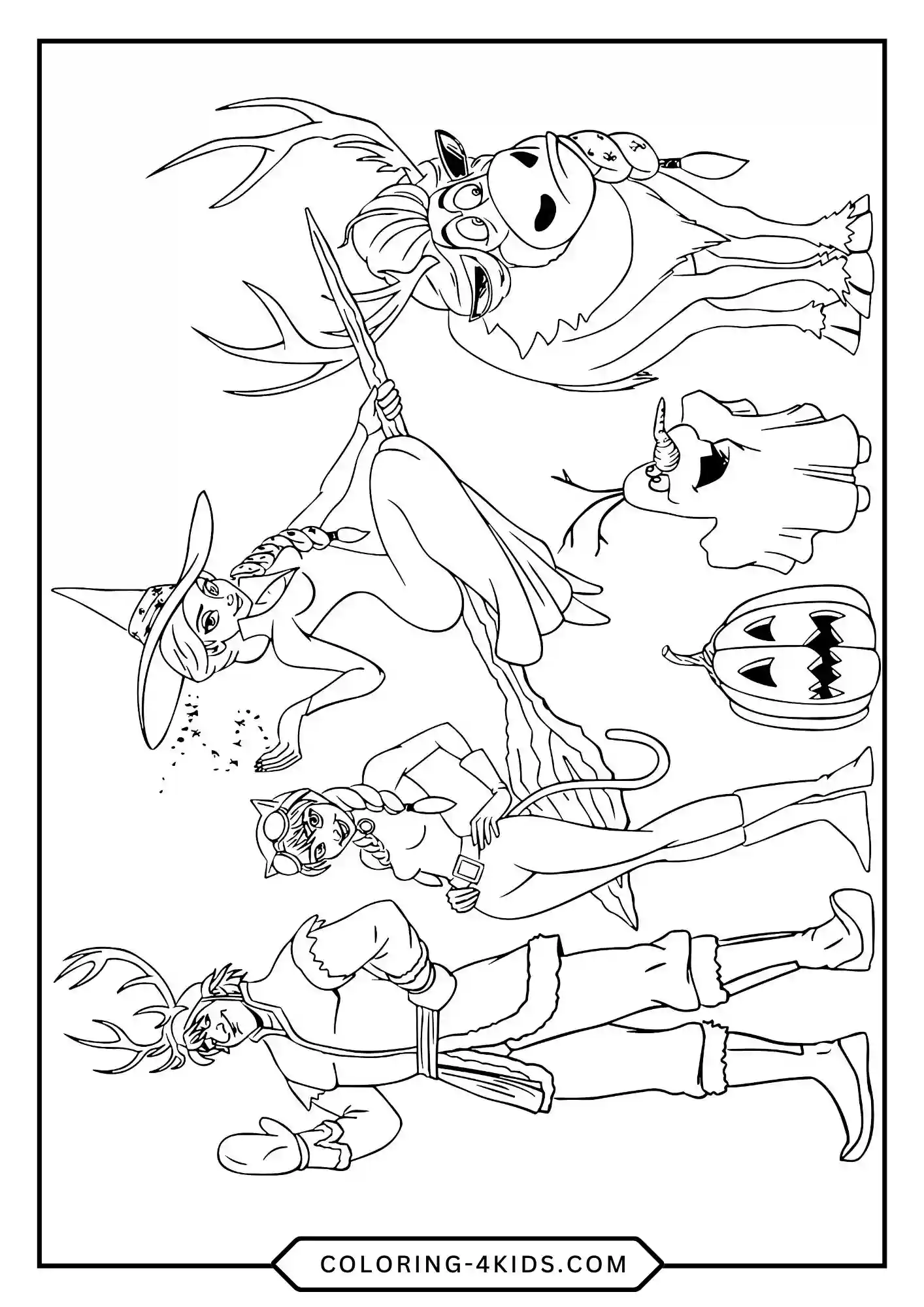 Disney Halloween Coloring Pages coloring page for kids