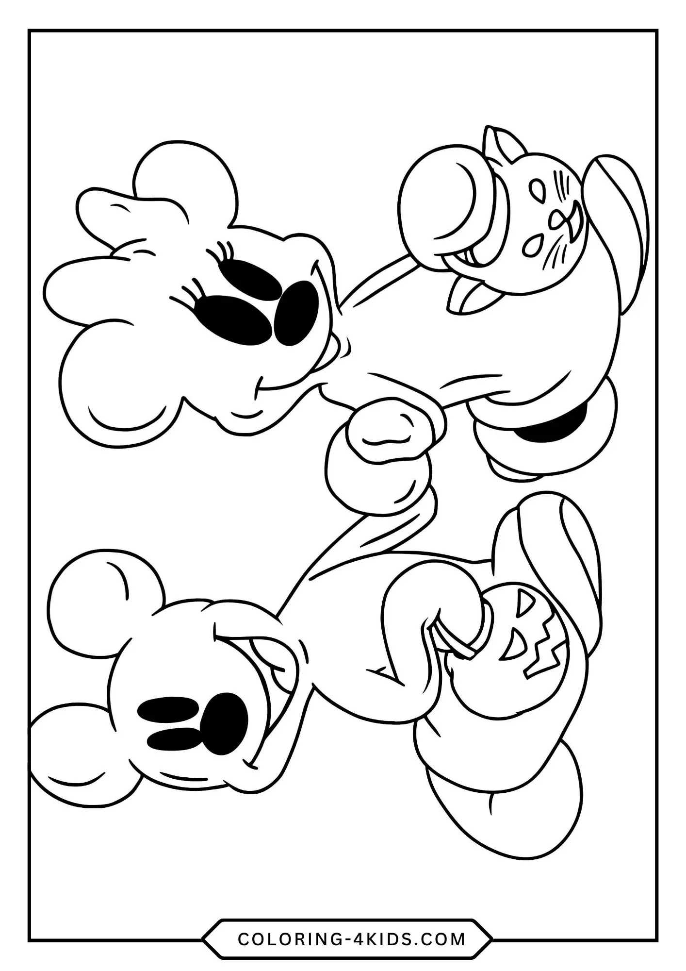 Disney Halloween Coloring Pages coloring page for kids