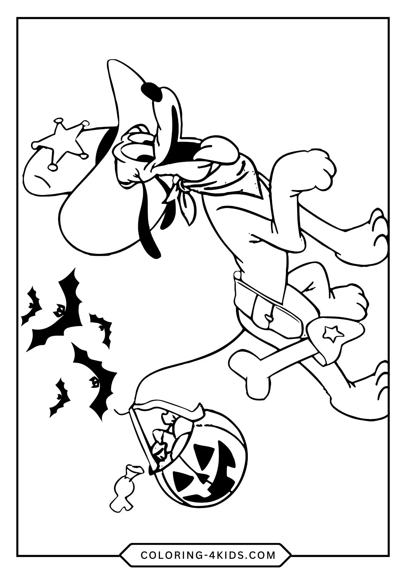 Free Disney Halloween Coloring Pages coloring page for kids