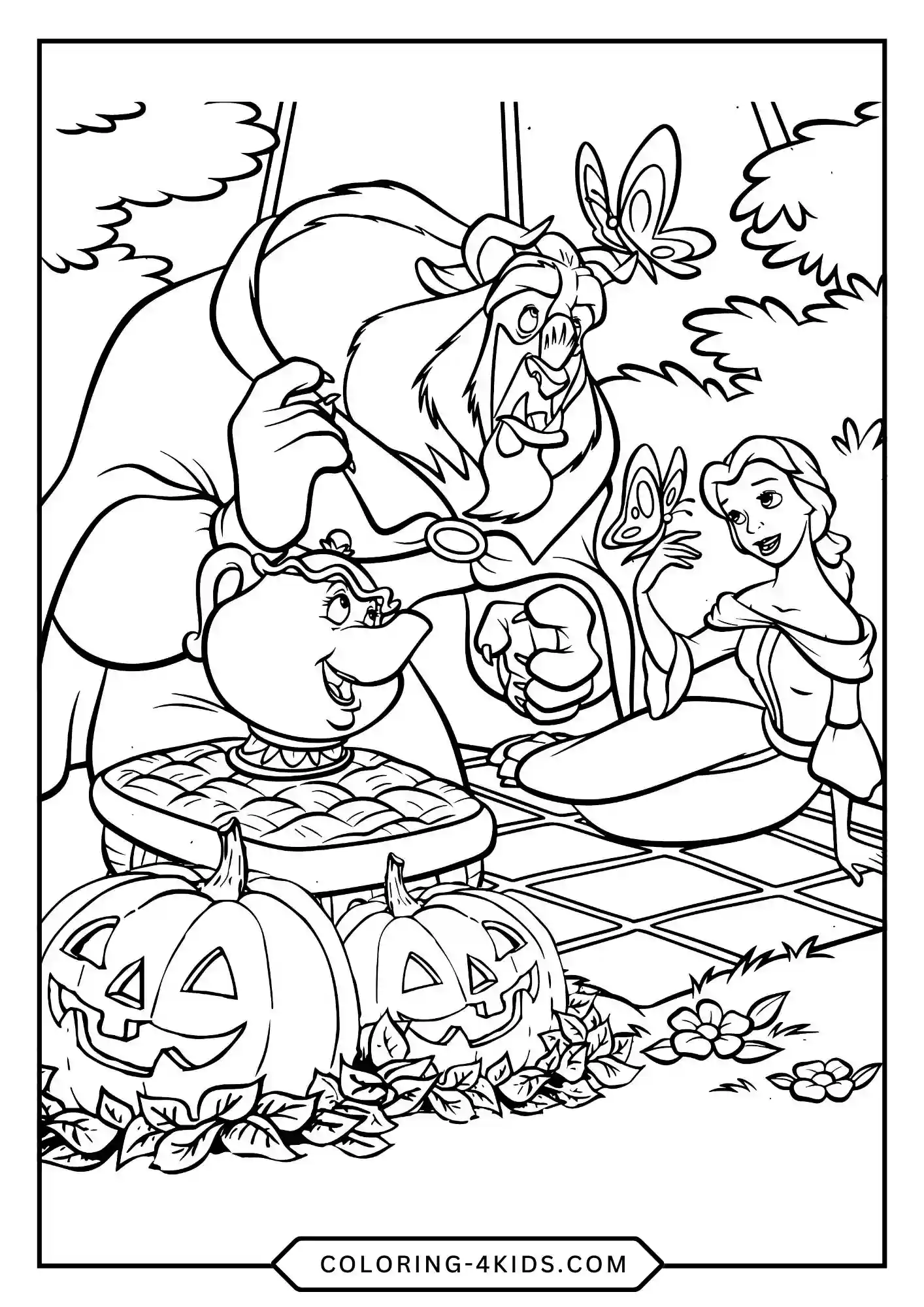 Free Disney Halloween Coloring Pages coloring page for kids