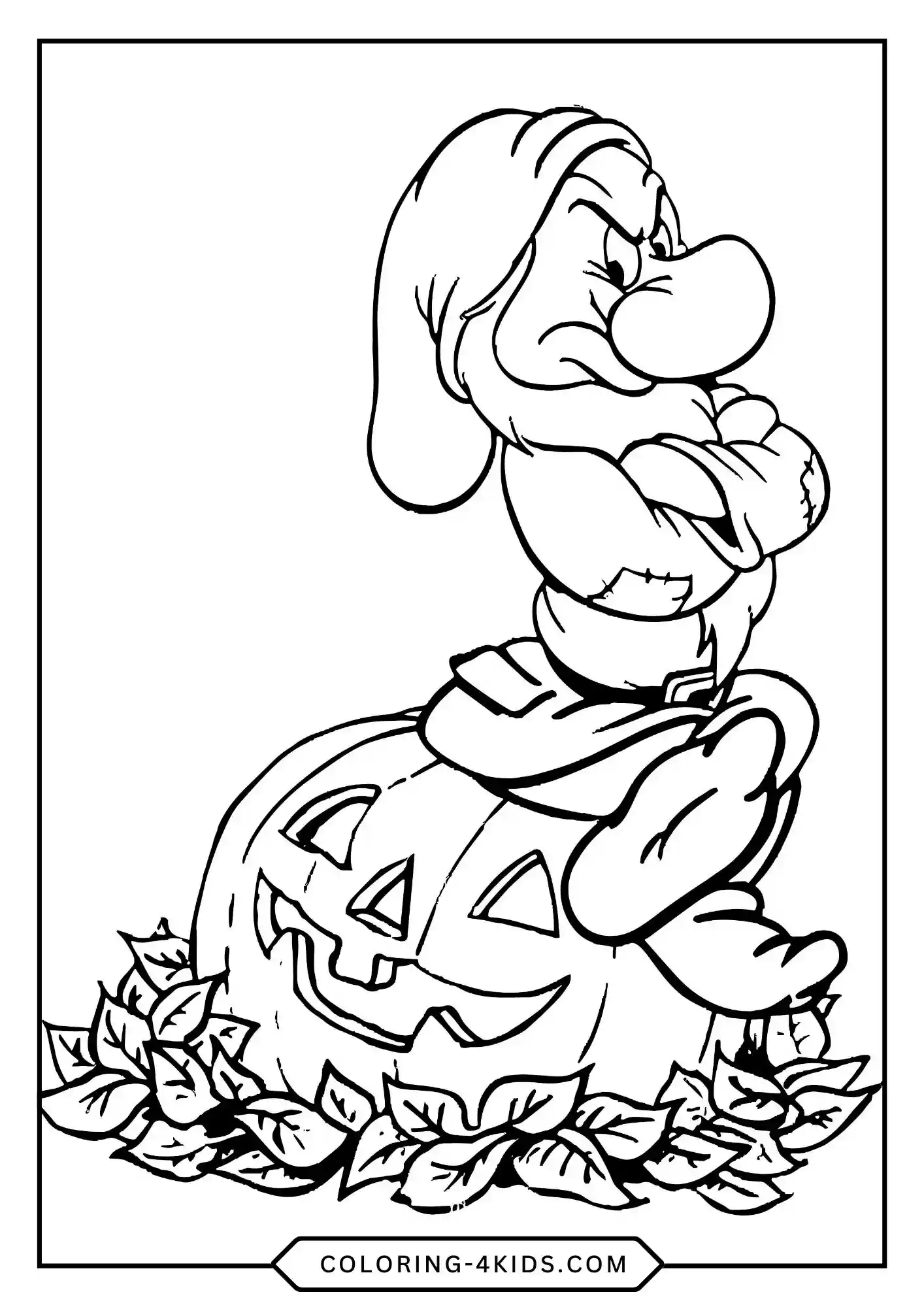 Printable Disney Halloween Coloring Pages coloring page for kids