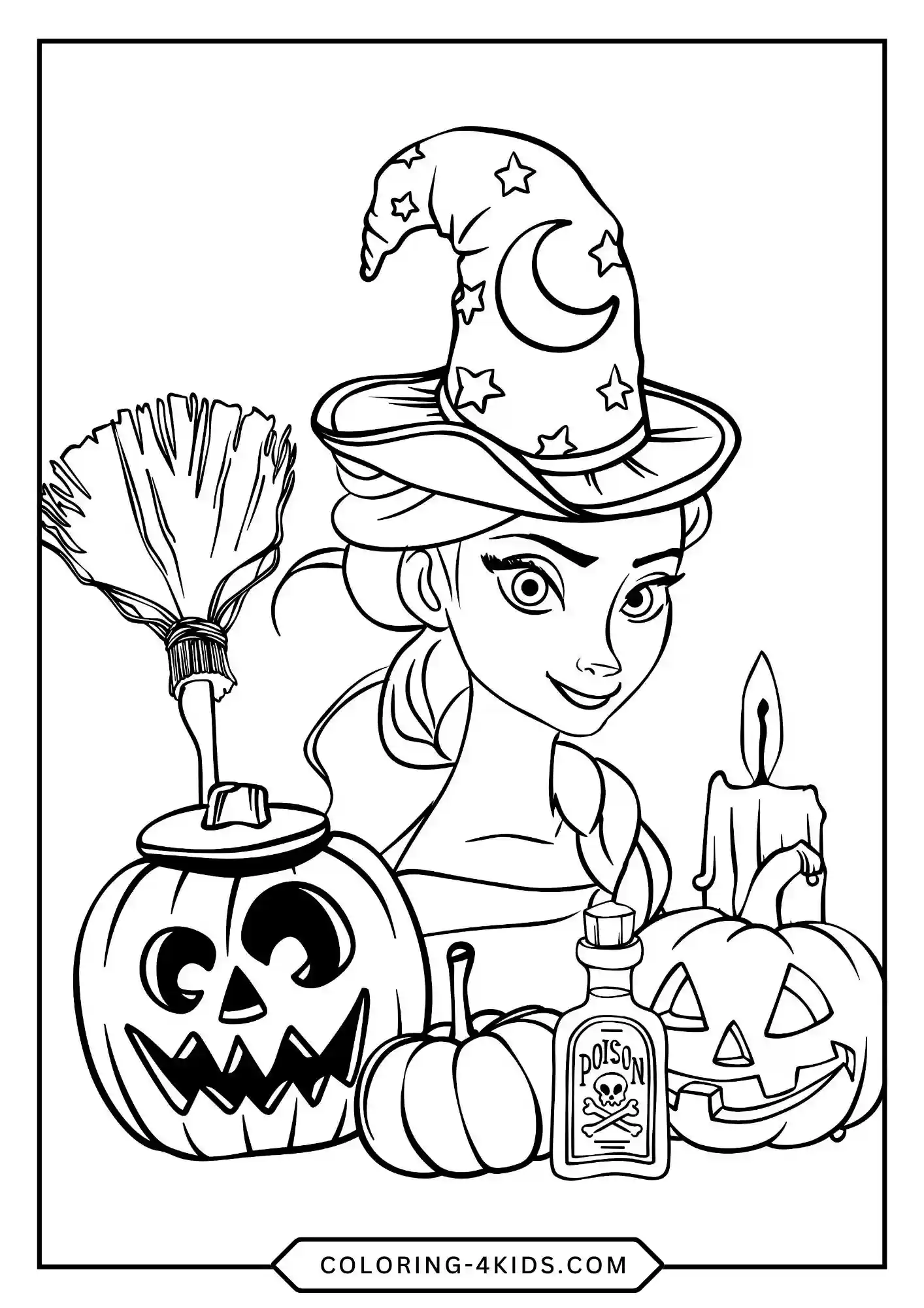 Free Disney Halloween Coloring Pages coloring page for kids