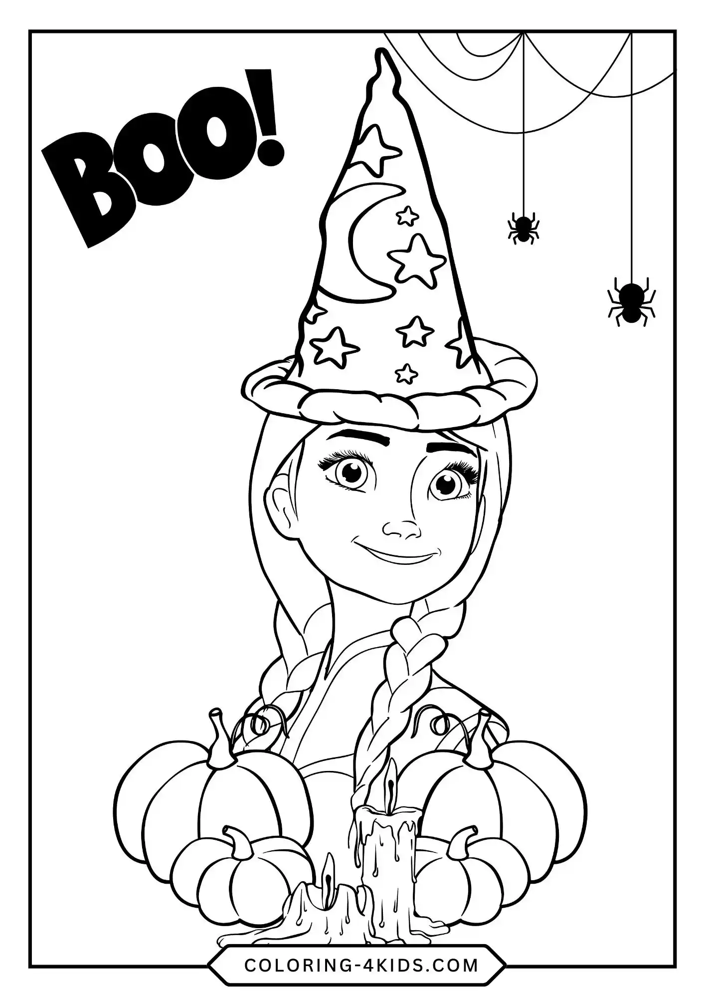 Printable Disney Halloween Coloring Pages coloring page for kids
