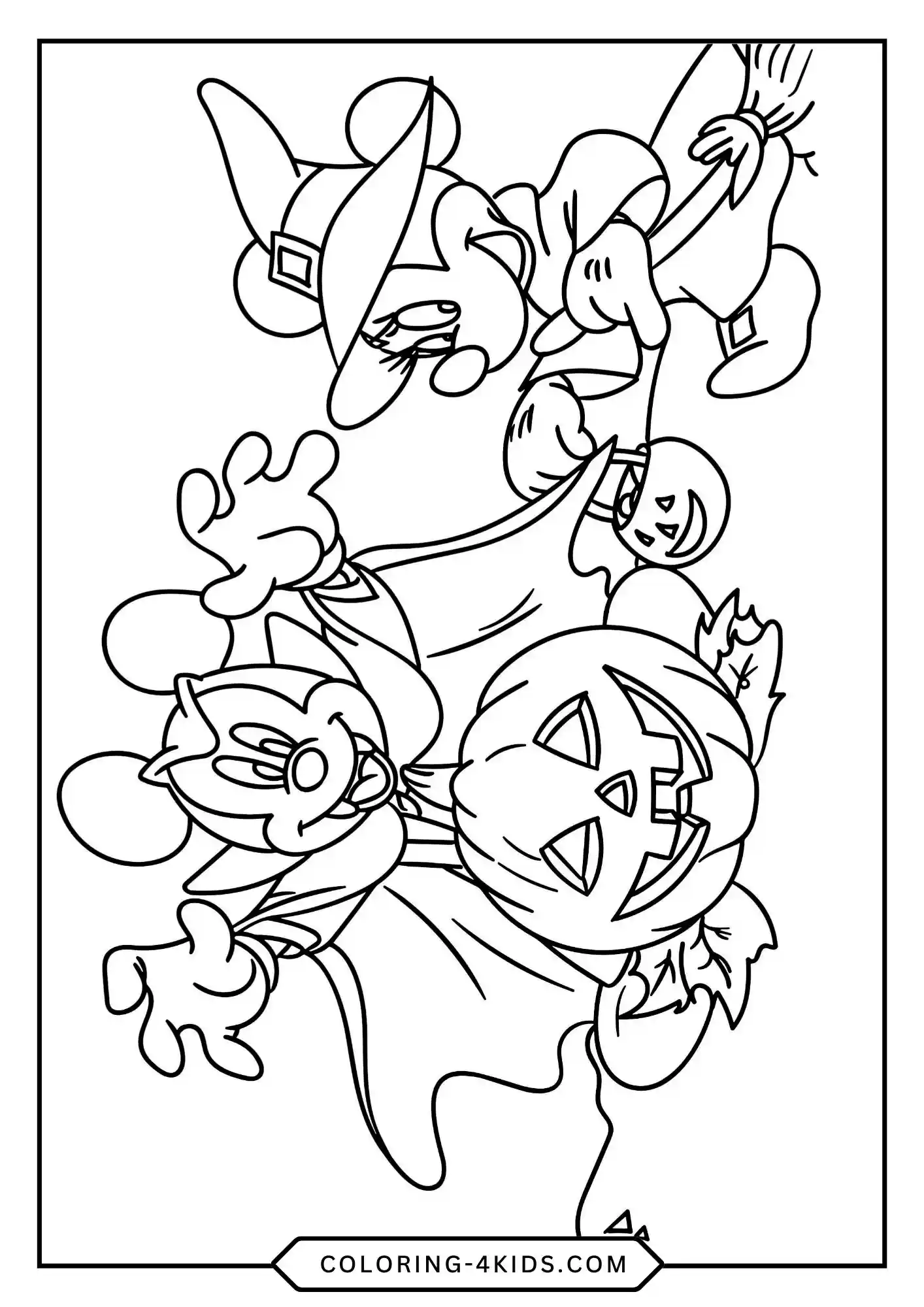 Disney Halloween Coloring Pages coloring page for kids
