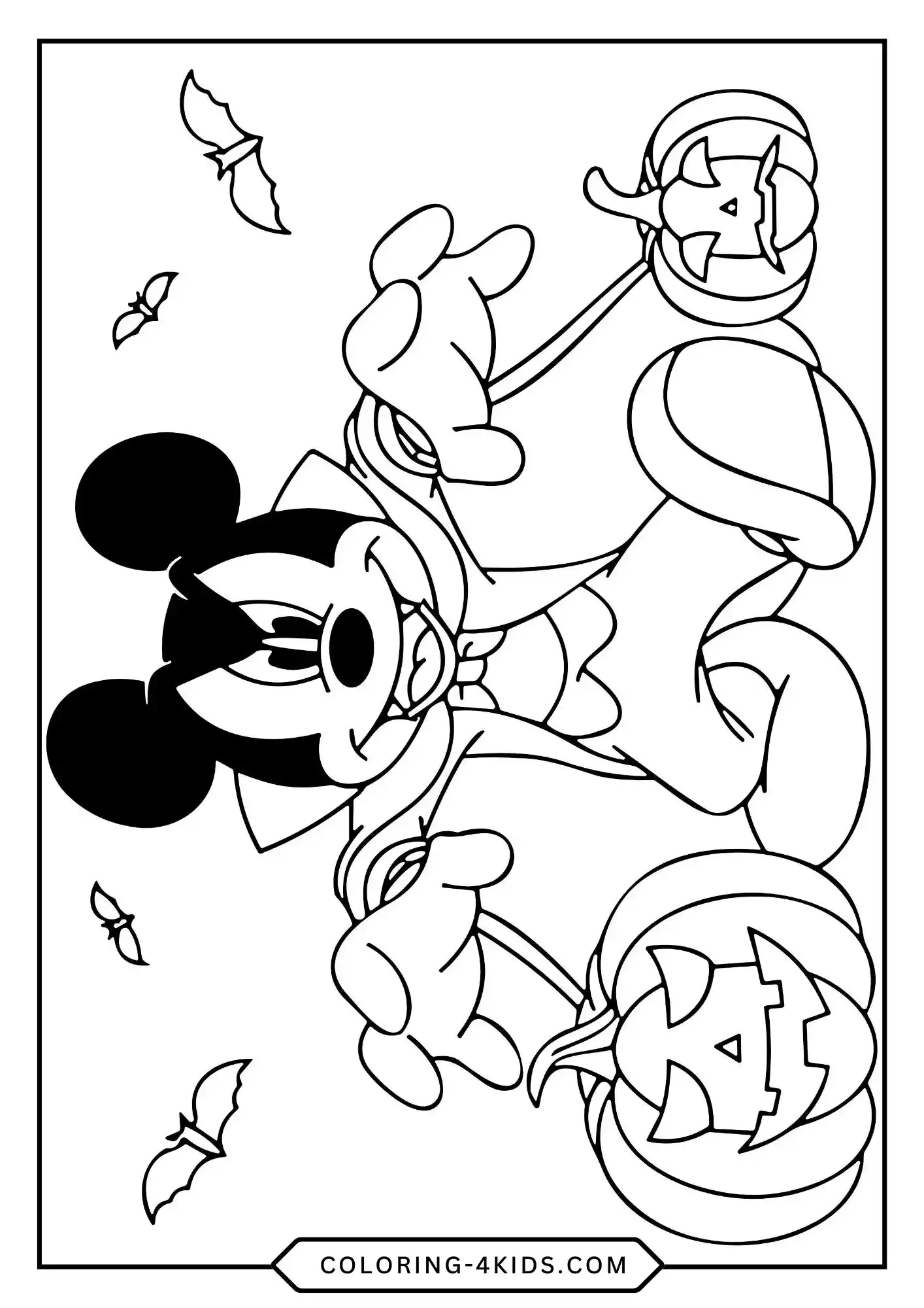 Printable Disney Halloween Coloring Pages coloring page for kids