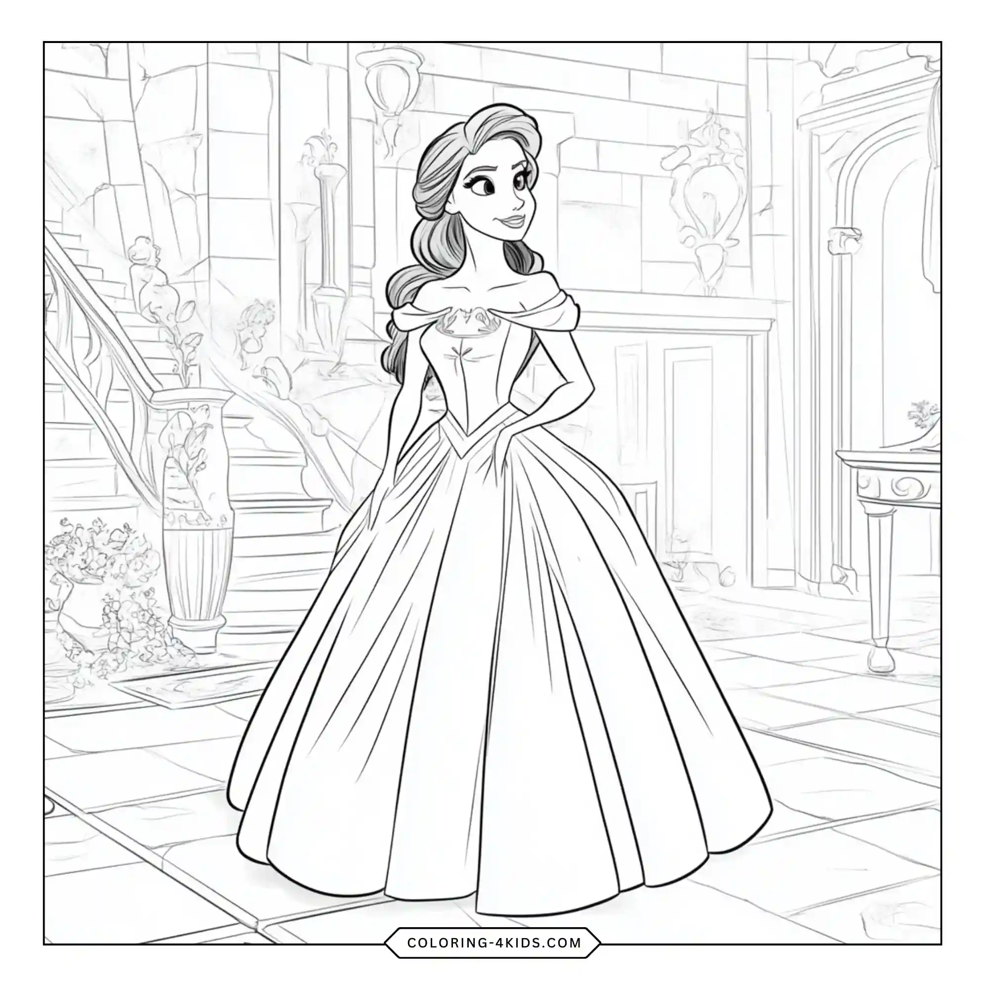 Disney Princess Coloring Pages coloring page for kids