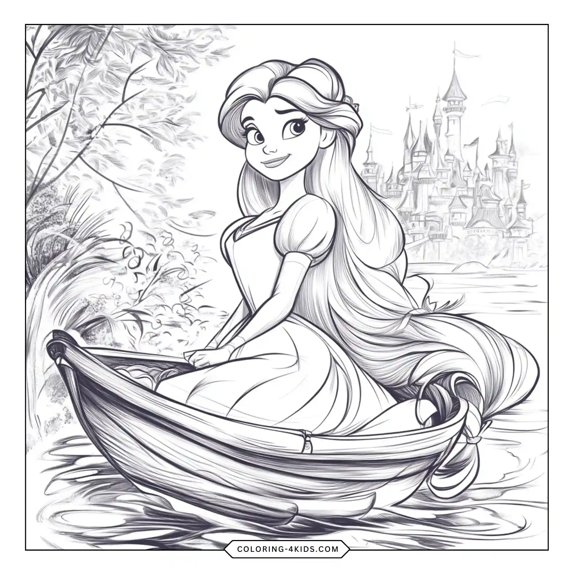 Free Disney Princess Coloring Pages coloring page for kids