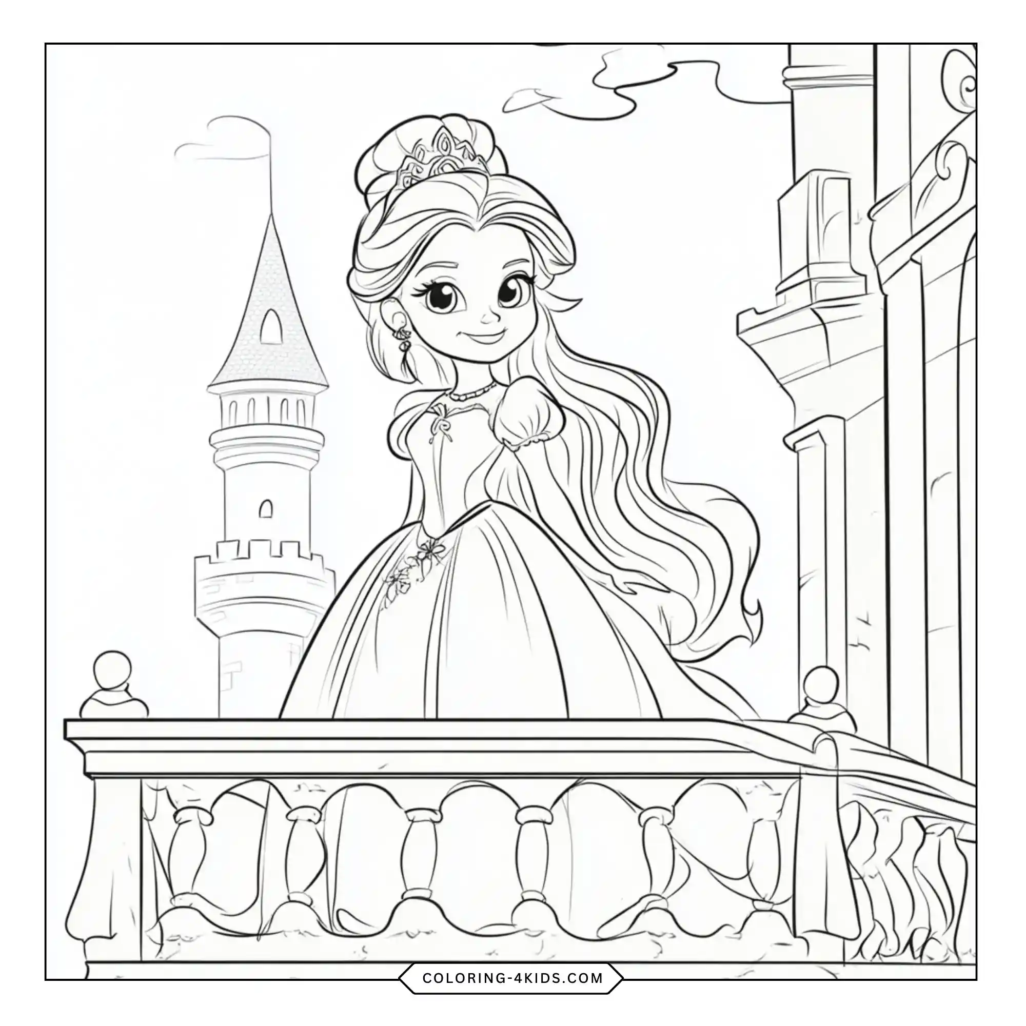 Disney Princess Coloring Pages coloring page for kids