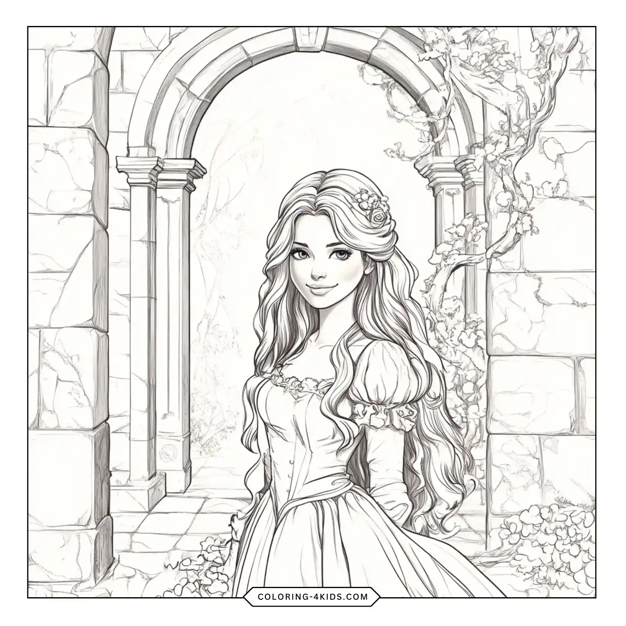 Disney Princess Coloring Pages coloring page for kids