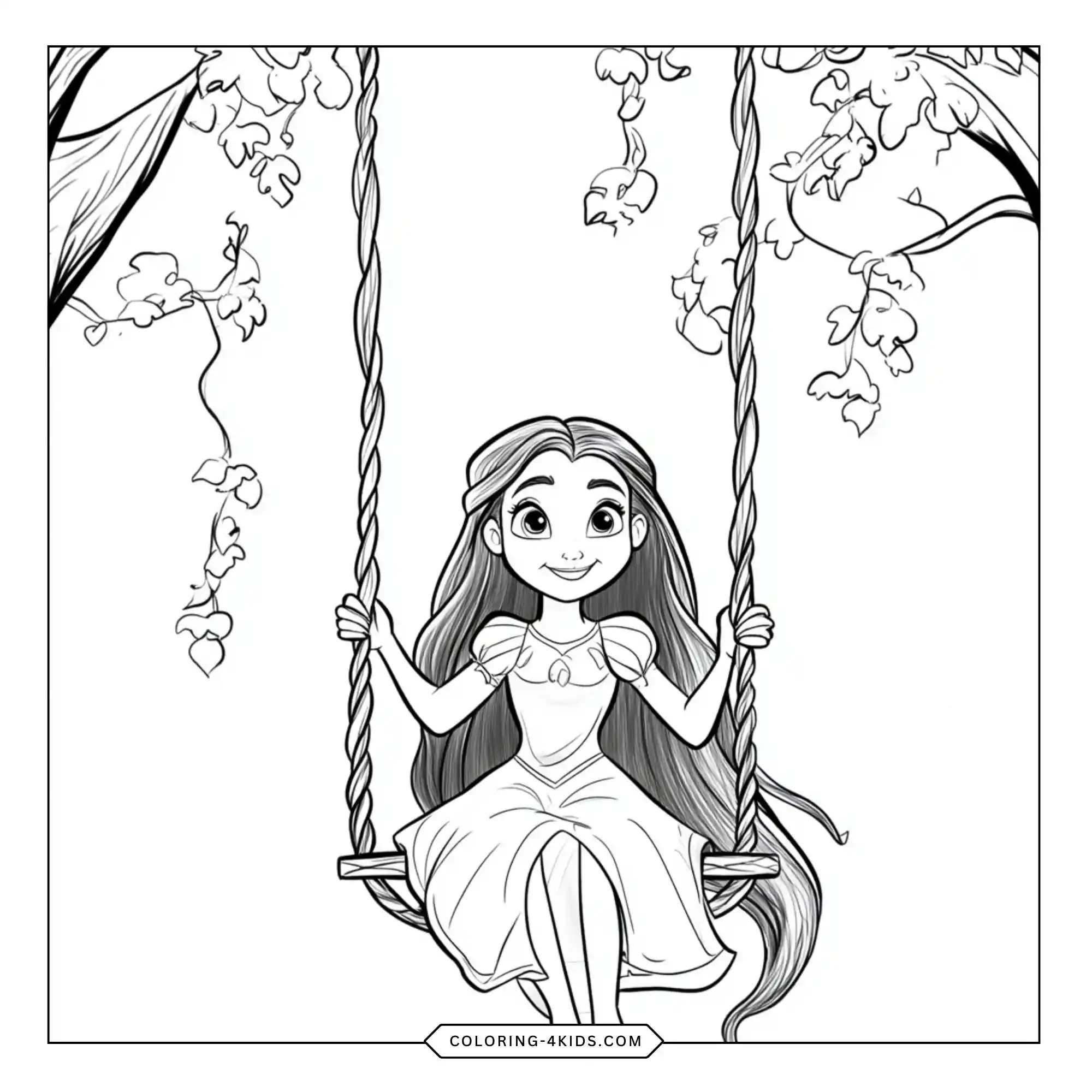 Printable Disney Princess Coloring Pages coloring page for kids
