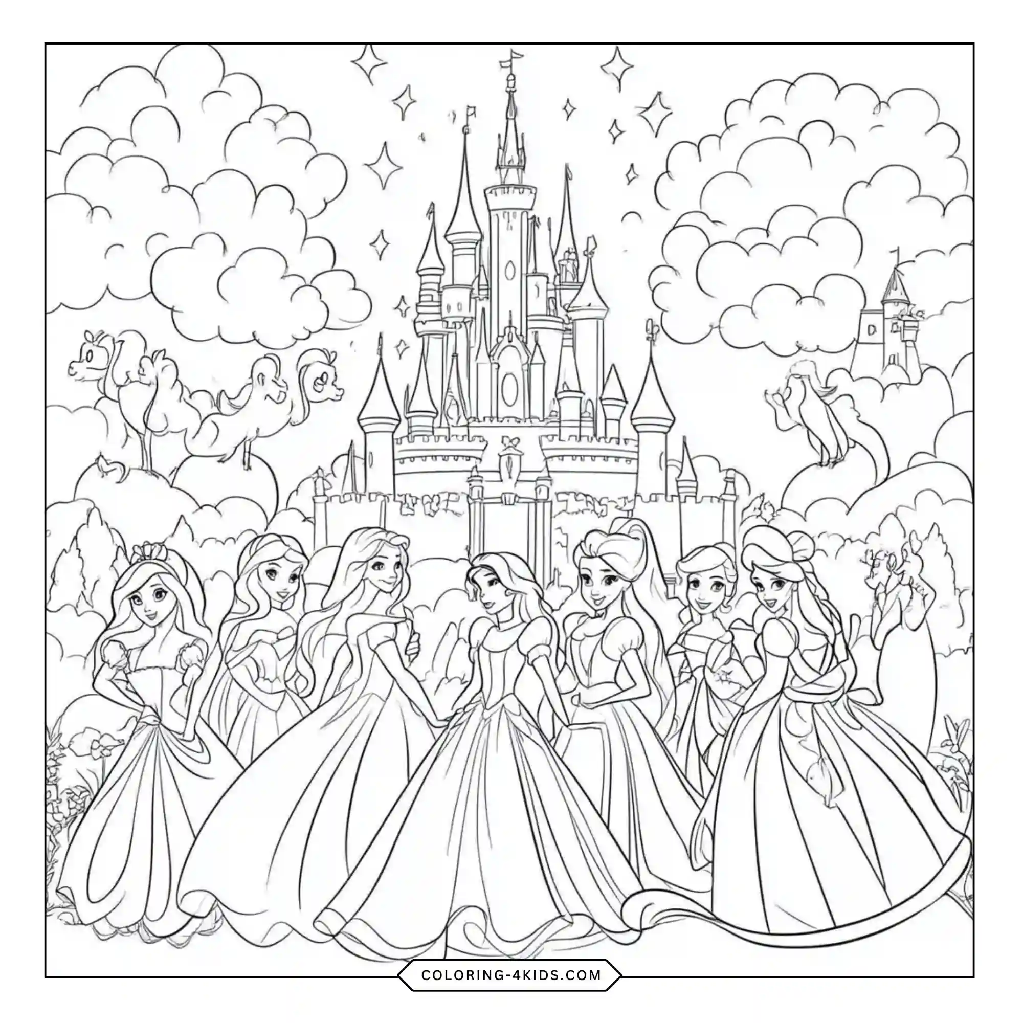 Disney Princess Coloring Pages coloring page for kids