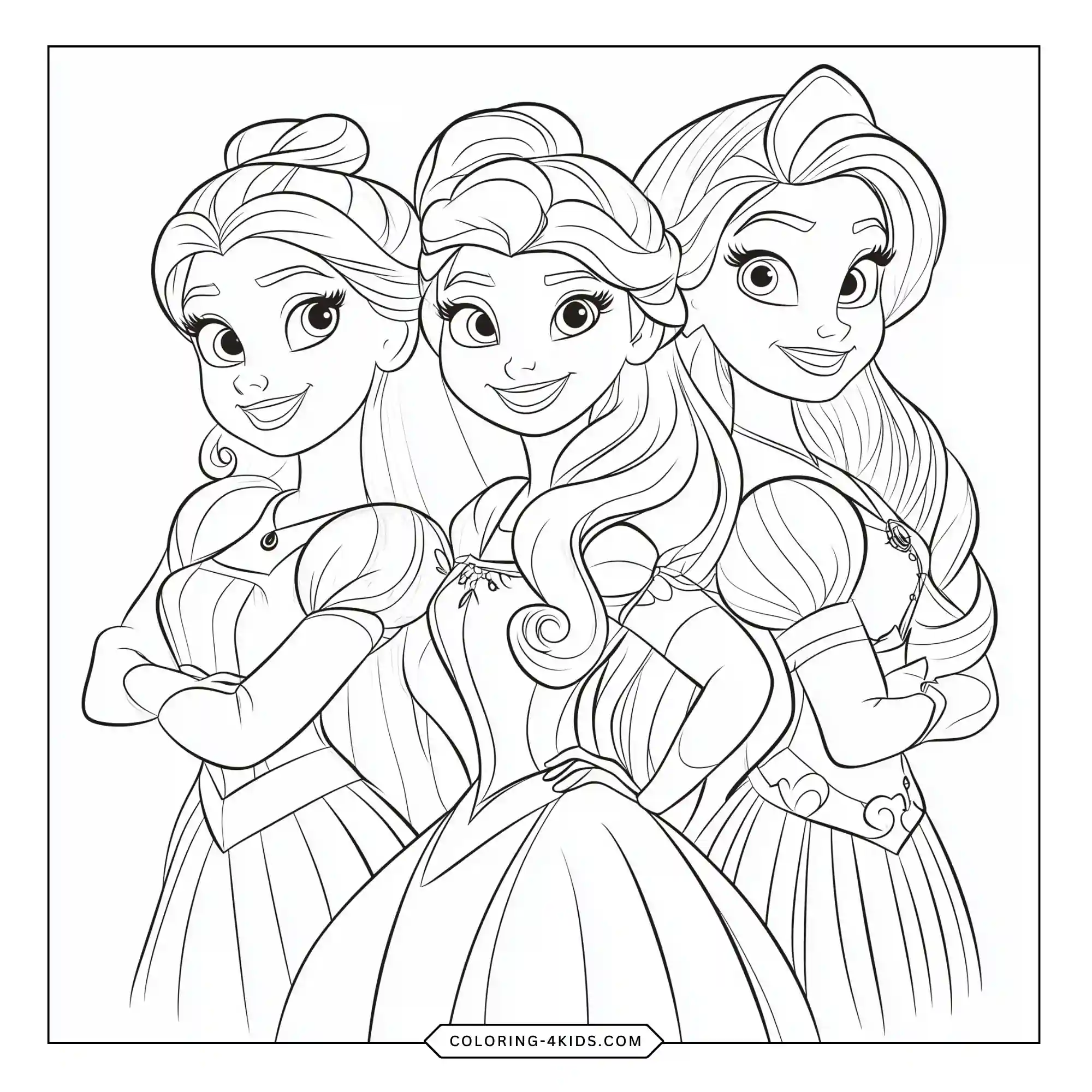 Free Disney Princess Coloring Pages coloring page for kids