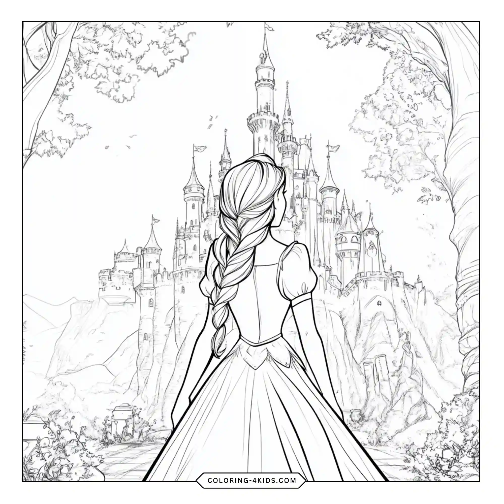 Disney Princess Coloring Pages coloring page for kids