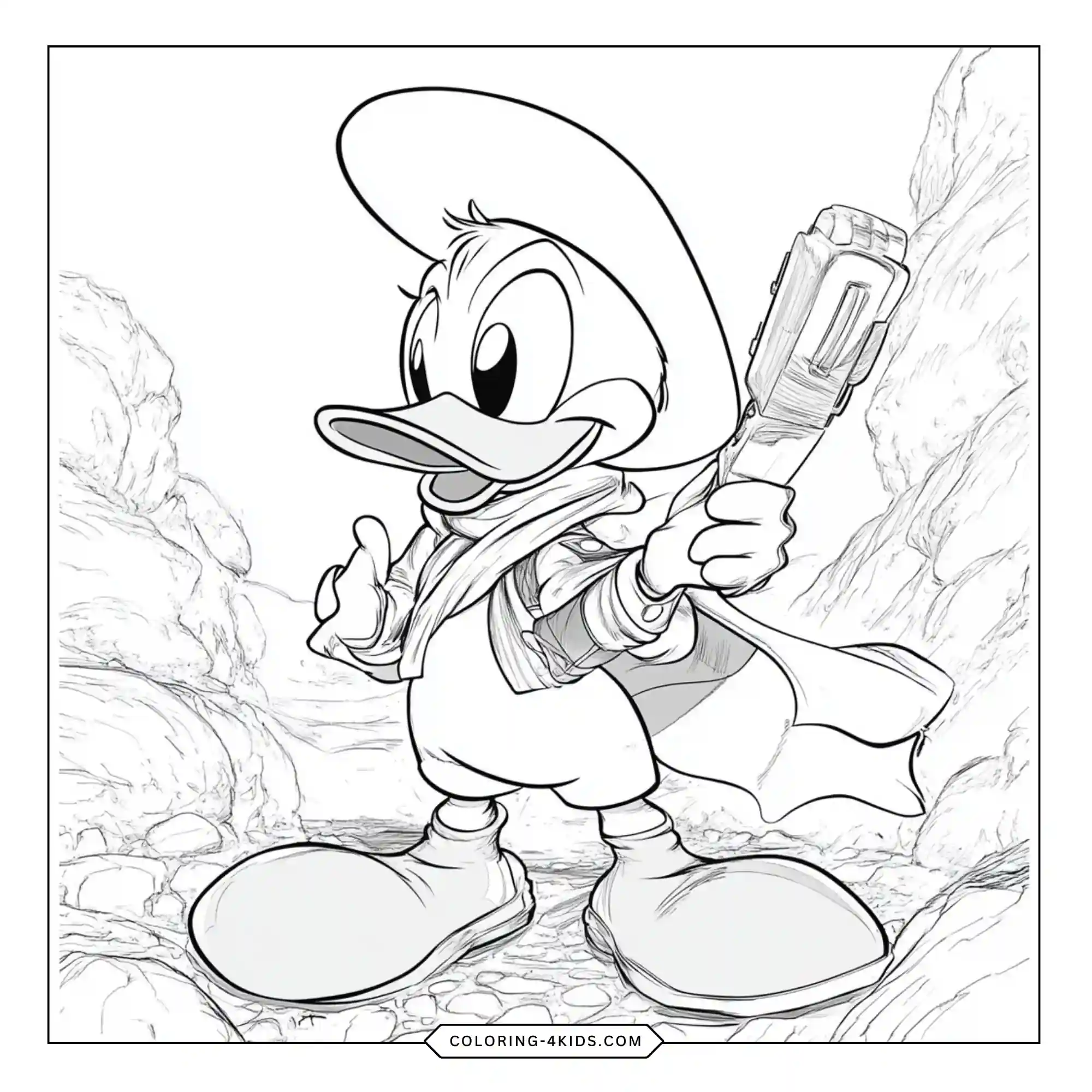 Donald Duck Coloring Pages coloring page for kids