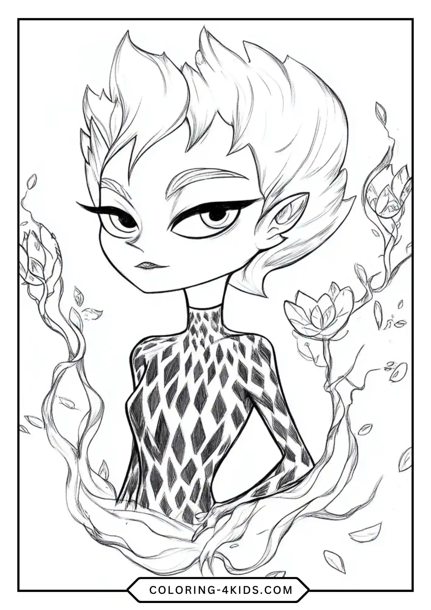 Free Elemental Coloring Pages coloring page for kids