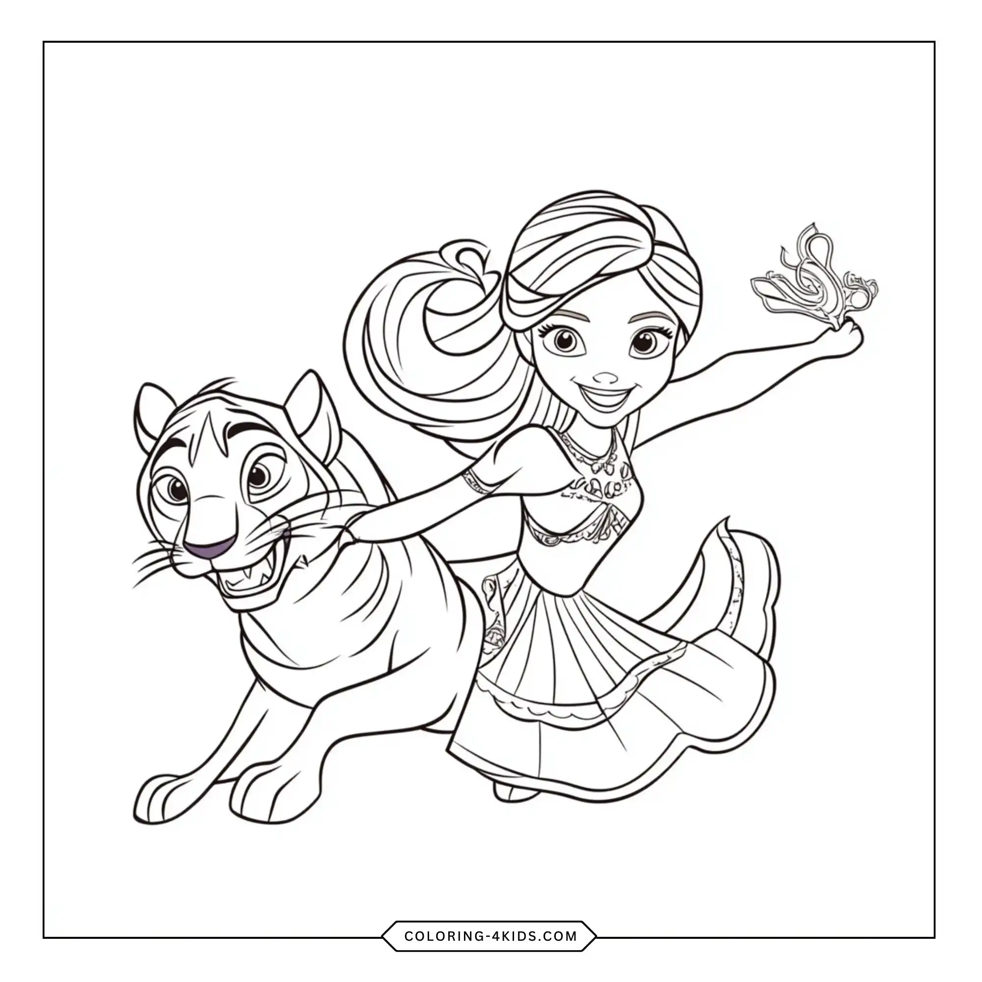 Elena Of Avalor Coloring Pages coloring page for kids